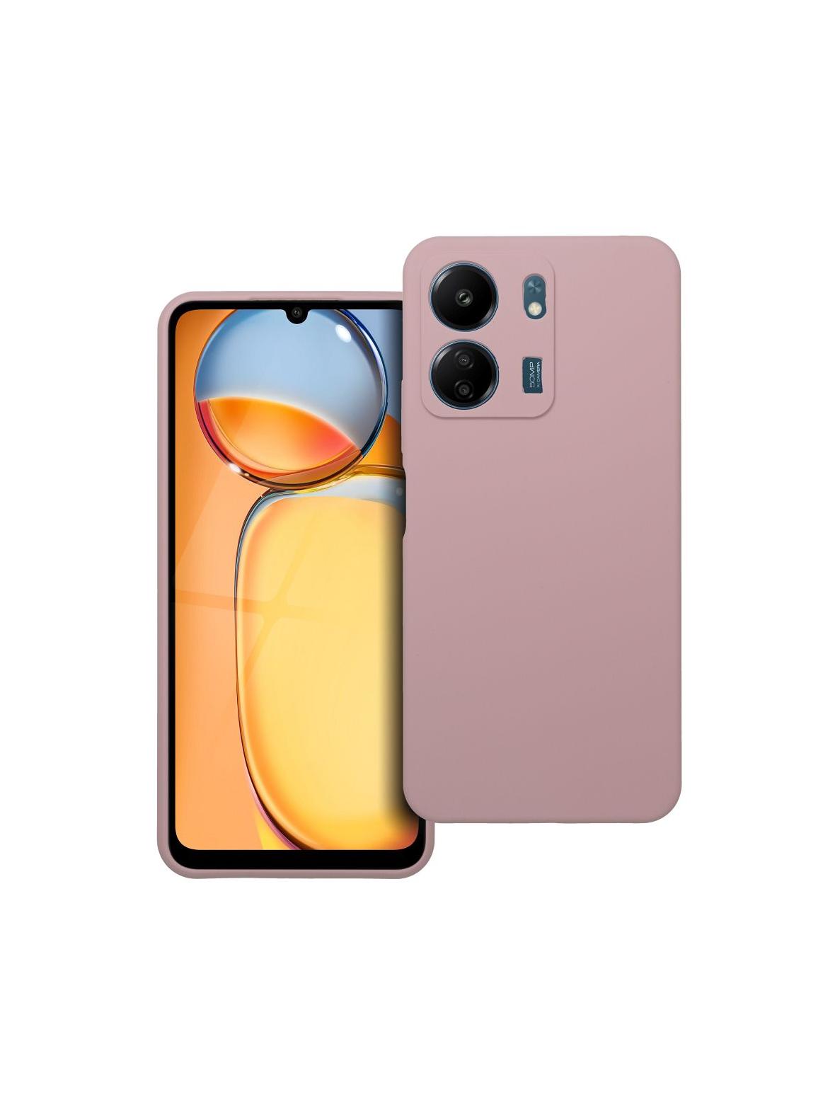 Futerał SILICONE 2mm do XIAOMI REDMI 13C pudrowy róż