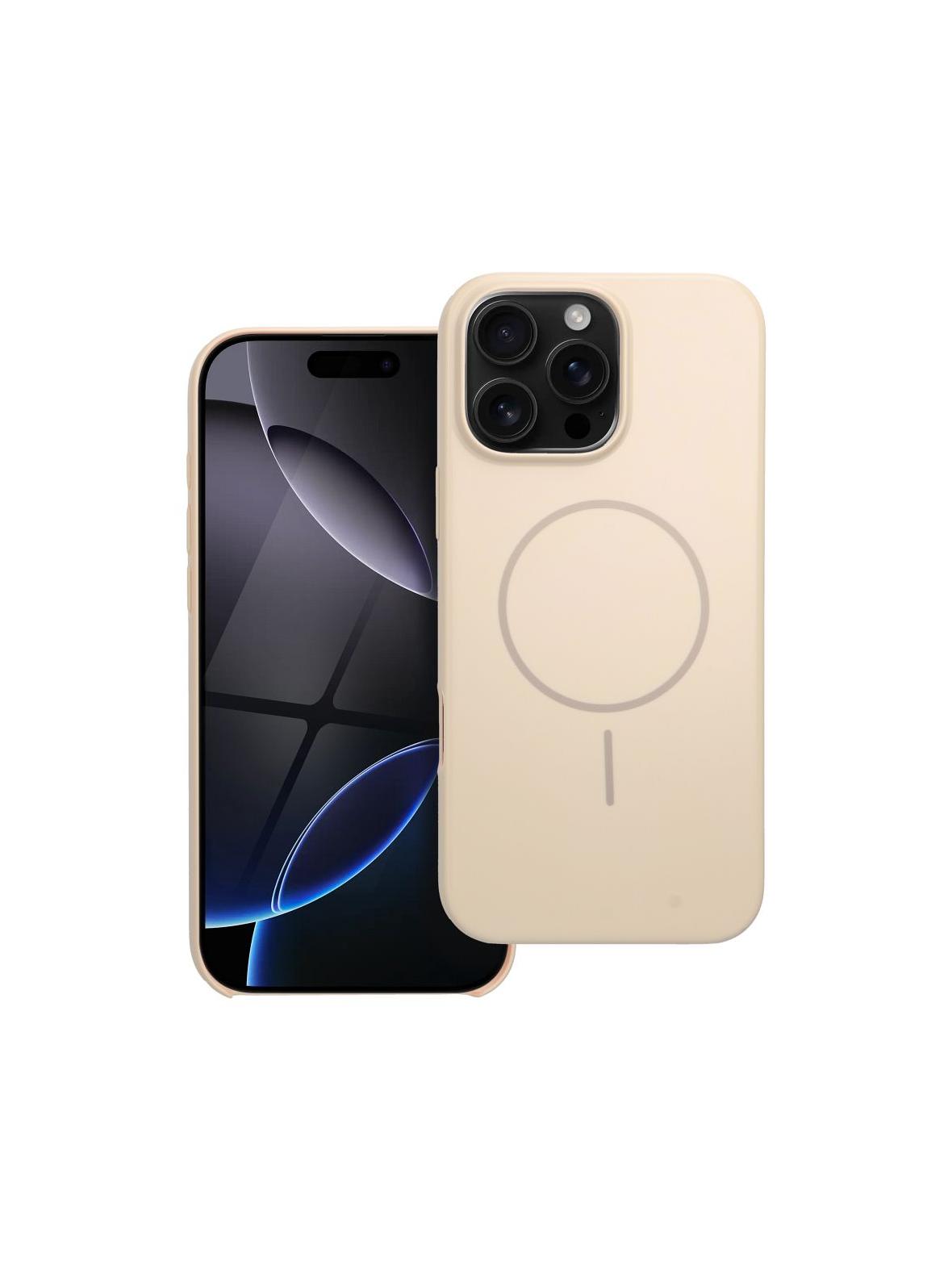 Glossy Mag Cover kompatybilny z MagSafe pasuje do IPHONE 16 PRO MAX biały