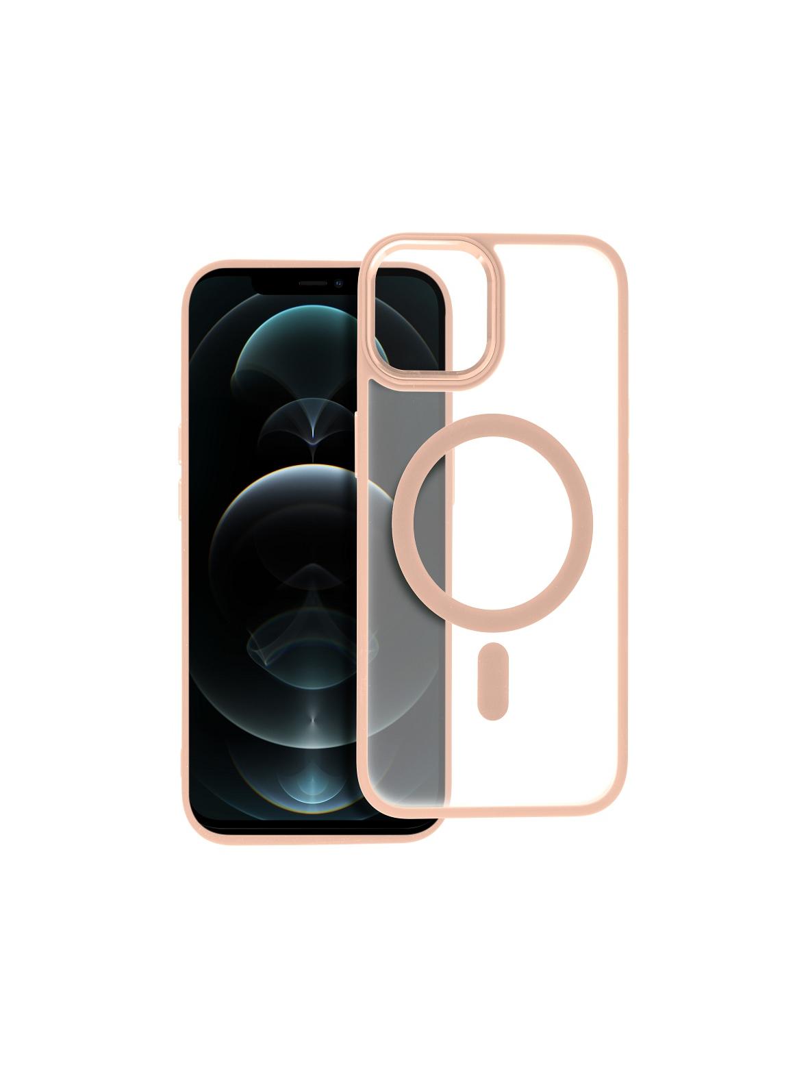 Futerał MATTE MAG COVER kompatybilny z MagSafe do IPHONE 12 Pro Max różowy