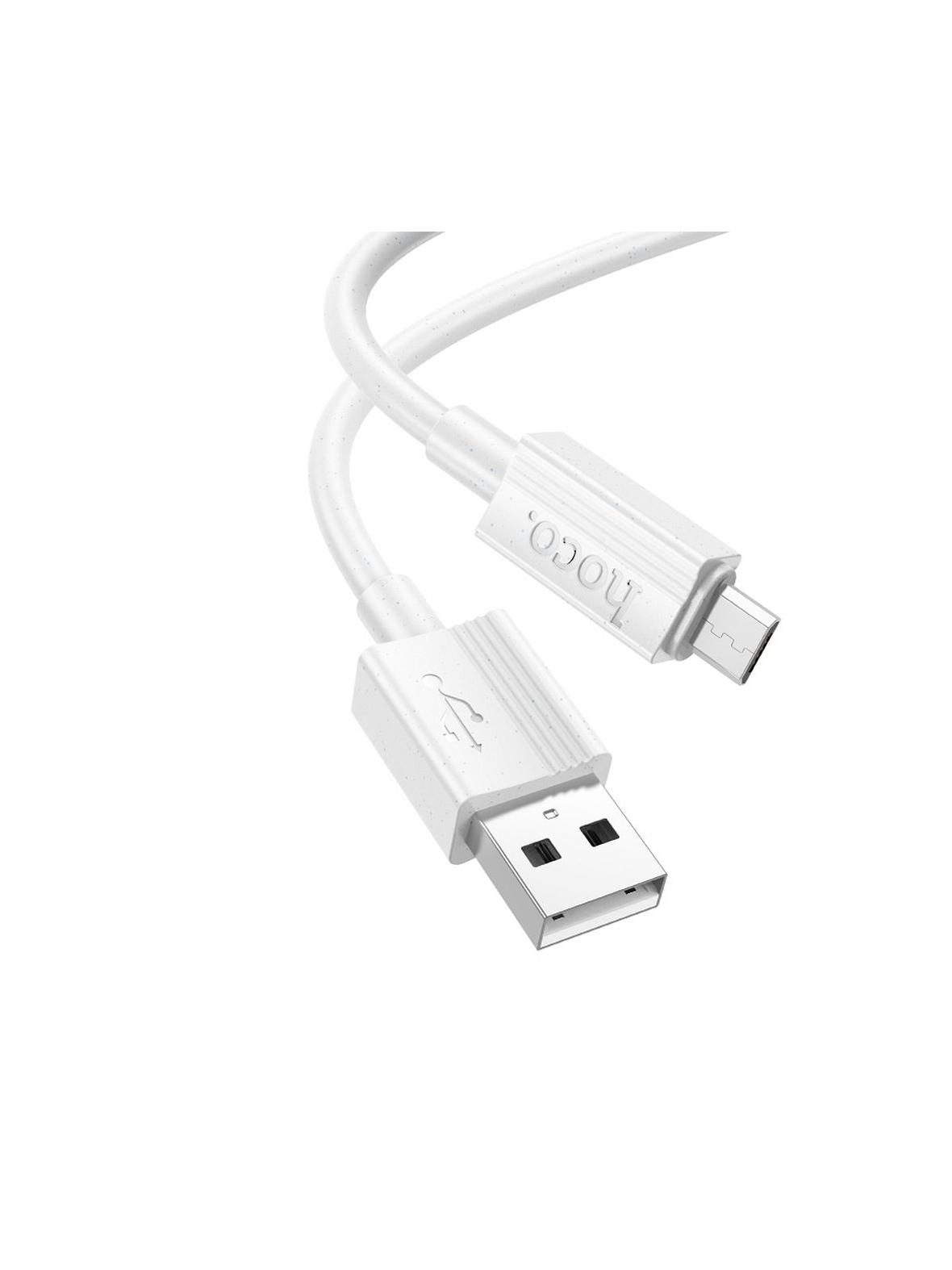 Kabel USB A do Micro USB Hoco 2,4A 1 m X107 biały