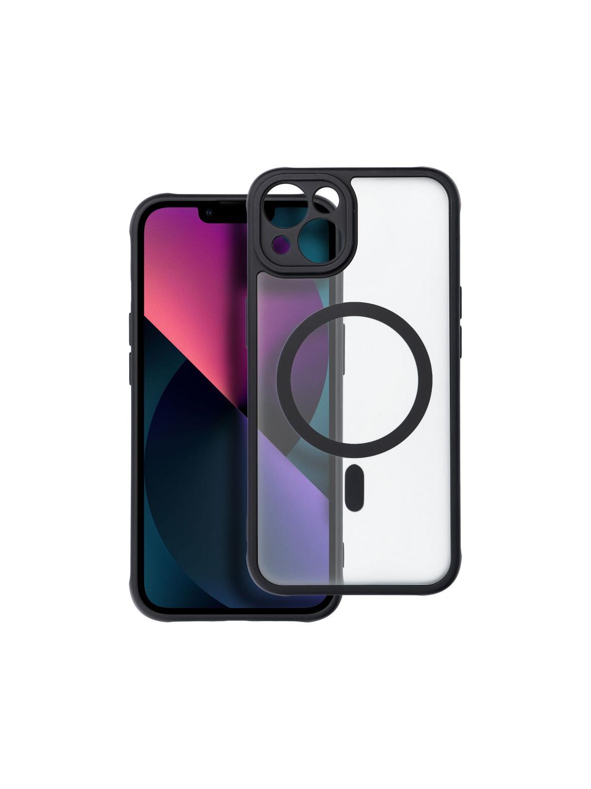 Futerał FULL MATTE MAG COVER kompatybilny z MagSafe do IPHONE 13 czarny