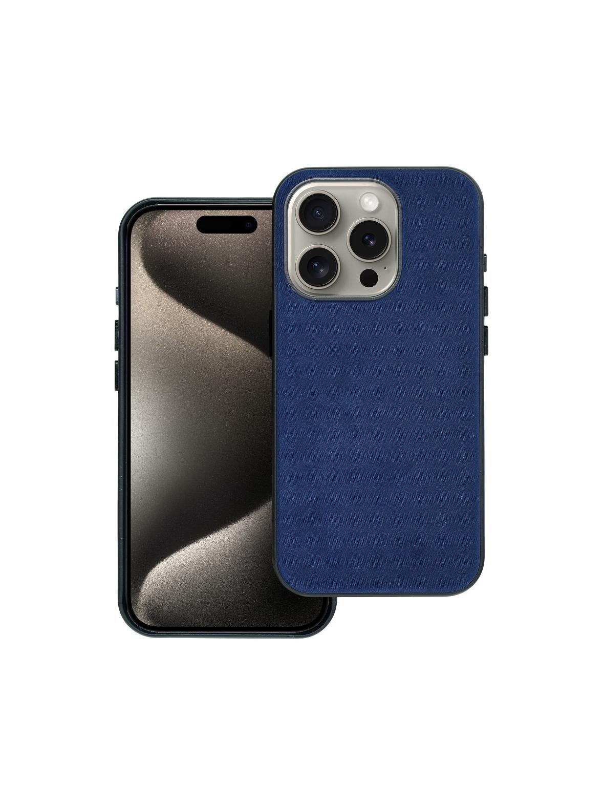 Futerał WOVEN MAG COVER kompatybilny z MagSafe do IPHONE 15 Pro niebieski