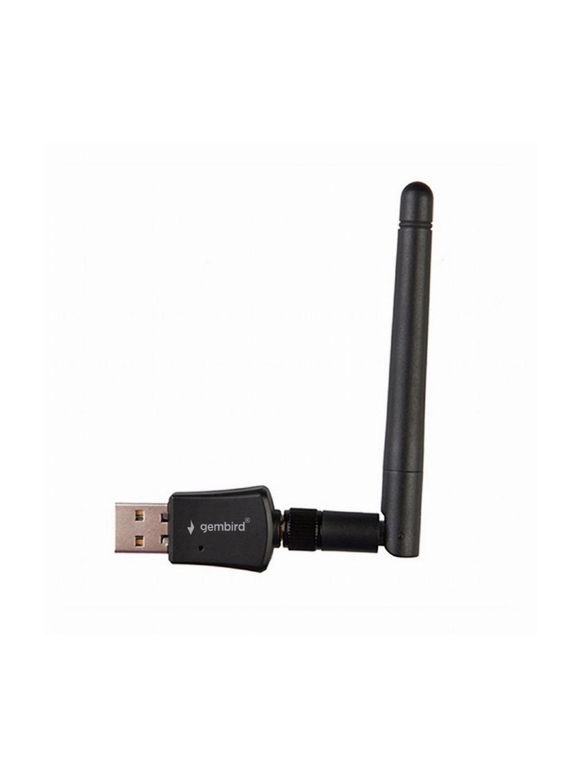 GEMBIRD karta sieciowa na USB A z odkręcaną anteną WiFi WNP-UA300P-02 czarna