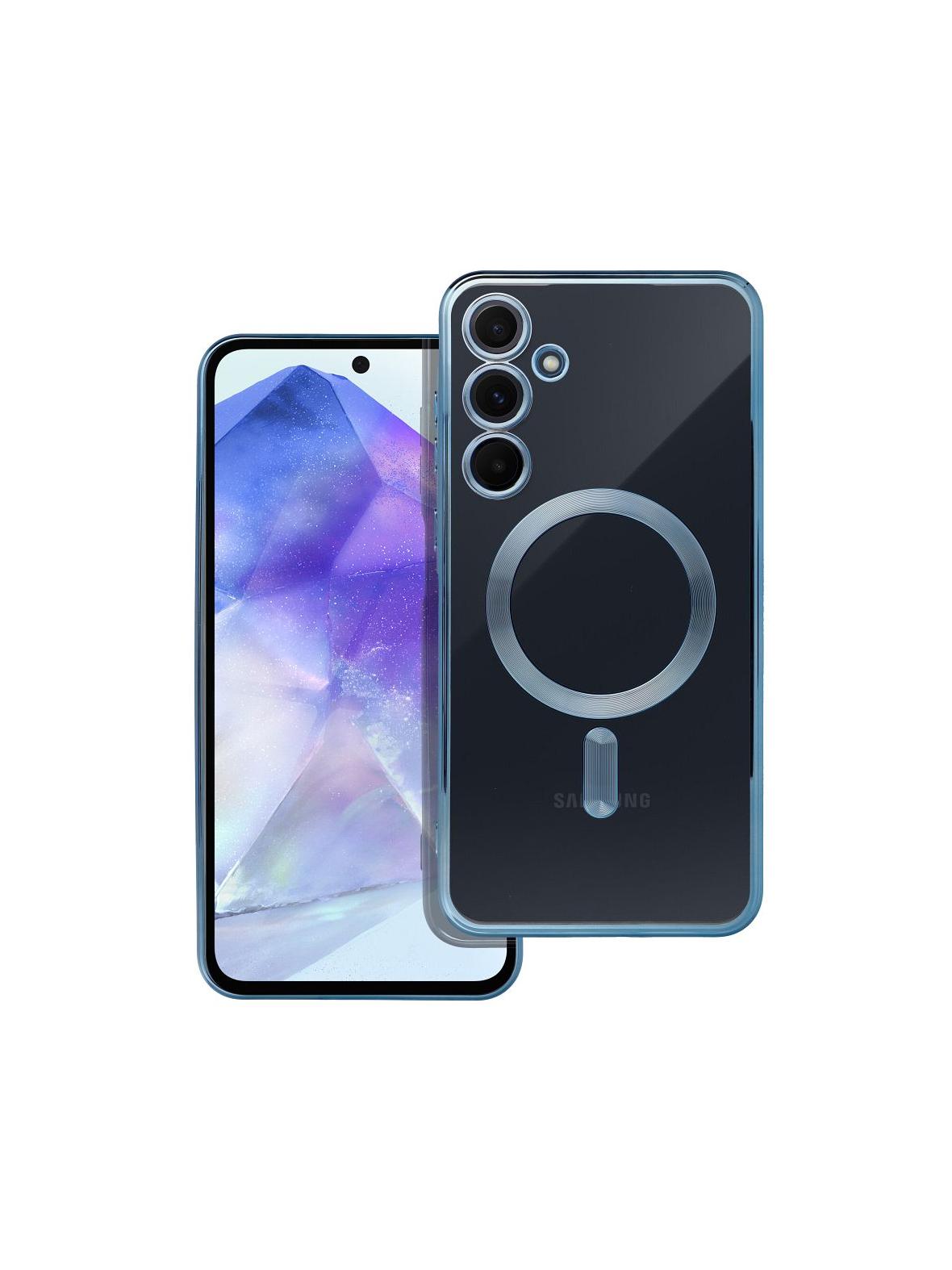 Futerał ELECTRO MAG COVER kompatybilny z MagSafe do SAMSUNG A55 niebieski