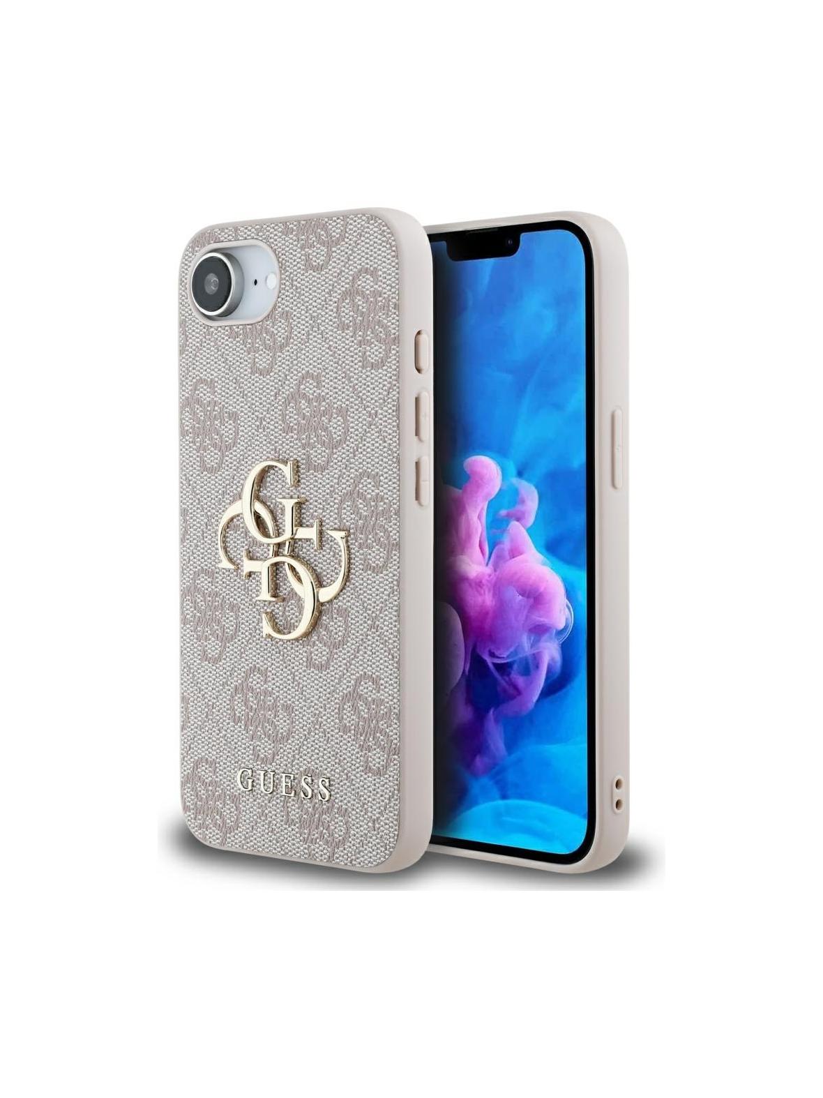 GUESS futerał do IPHONE 16e (SE 4 2025) GUHCPSE44GMGPI (4G PU Big Logo) różowy