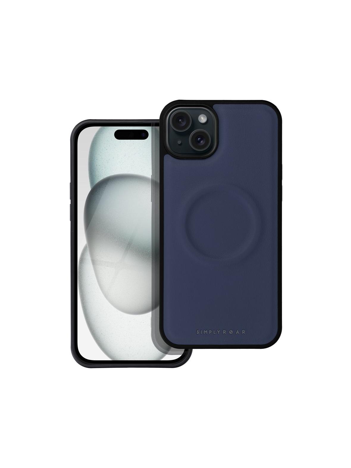 ROAR futerał MAG MORNING do IPHONE 15 Plus Granatowy