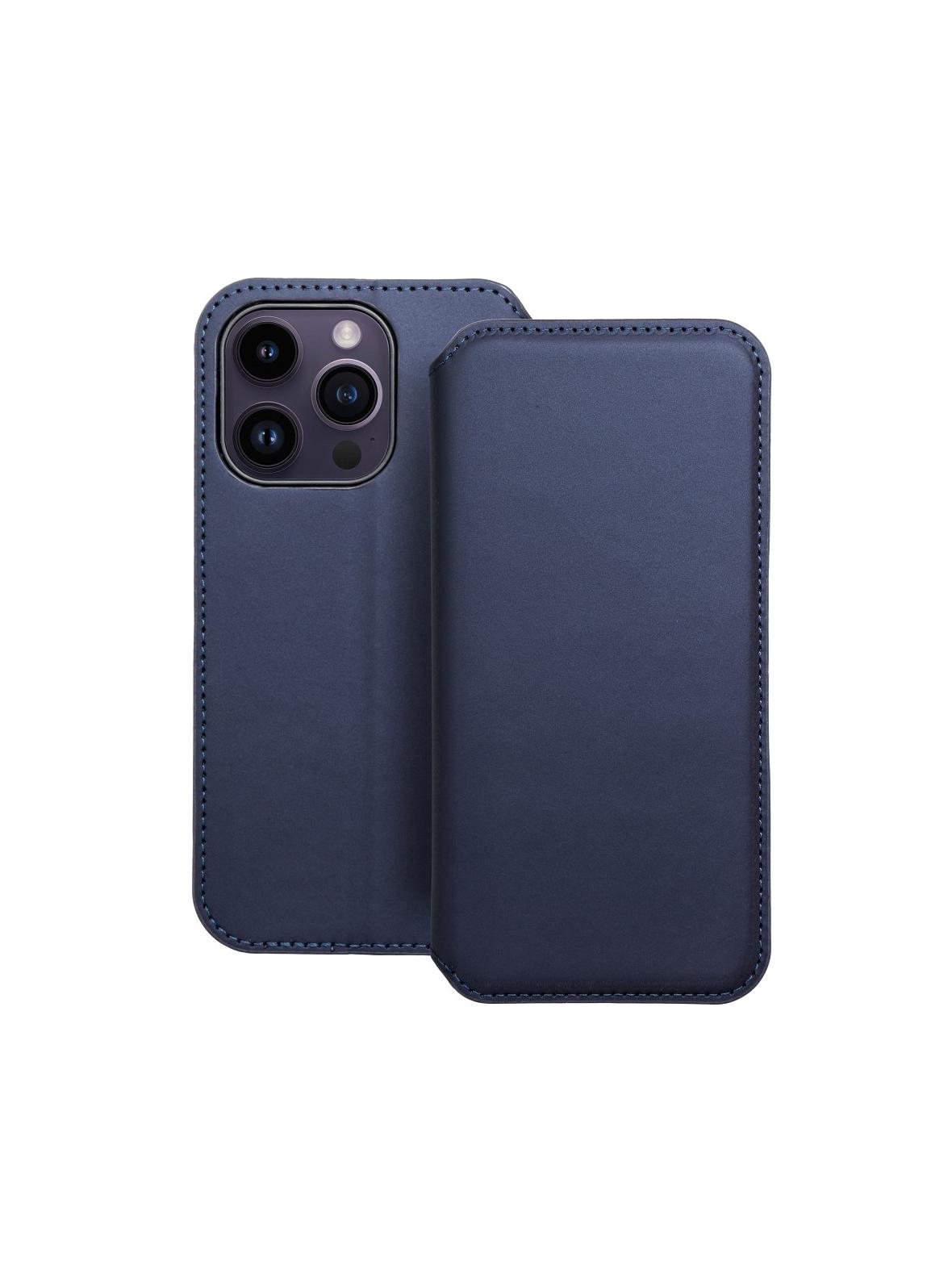 Kabura DUAL POCKET Book do IPHONE 14 Pro granatowy