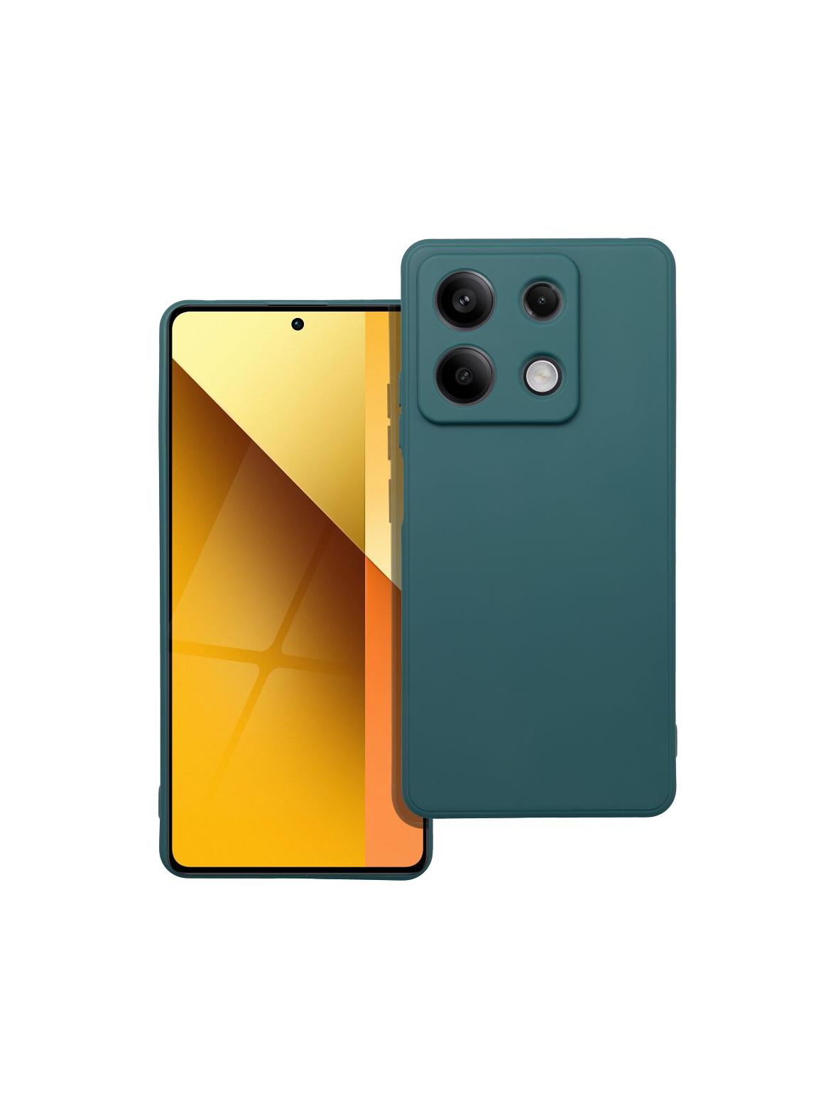 Futerał MATT do XIAOMI Redmi Note 13 5G ciemnozielony
