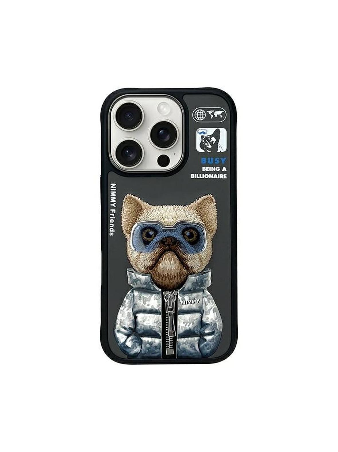 NIMMY futerał COOL&CUTE 2.0 Dog do IPHONE 16 Pro czarny