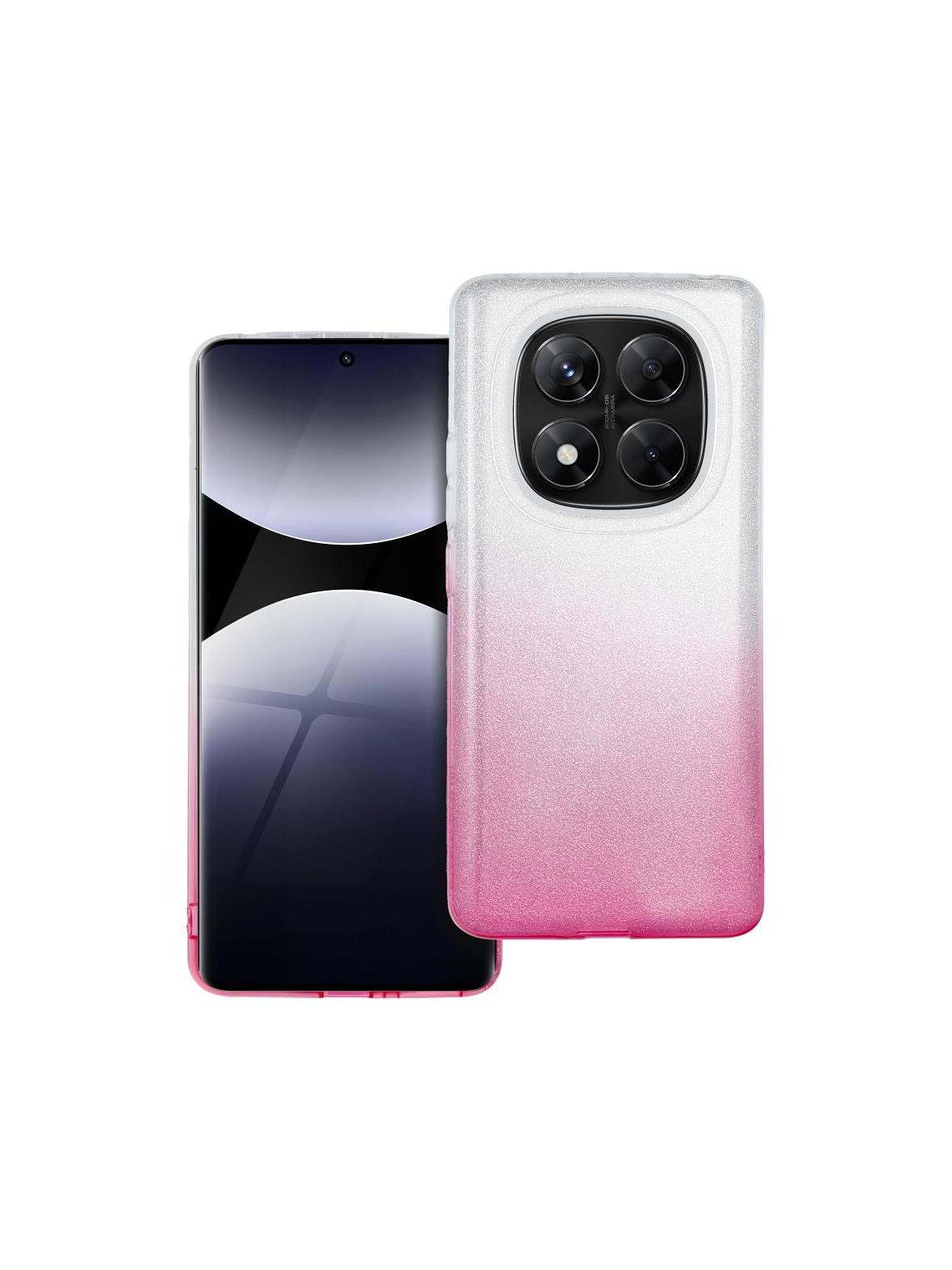 Futerał SHINING do XIAOMI Redmi Note 14 Pro 4G transparentny różowy