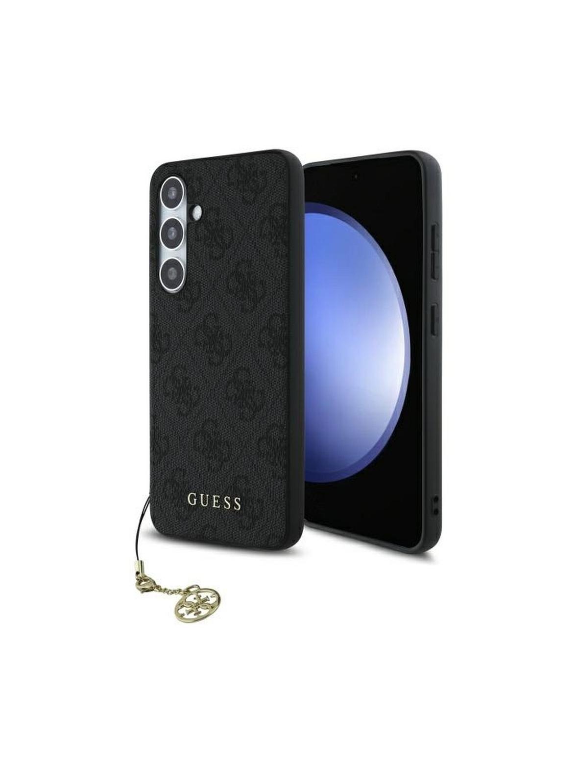 GUESS futerał do SAMSUNG S24 FE GUHCS24FEGF4GGR (HC PU 4G Charm) szary