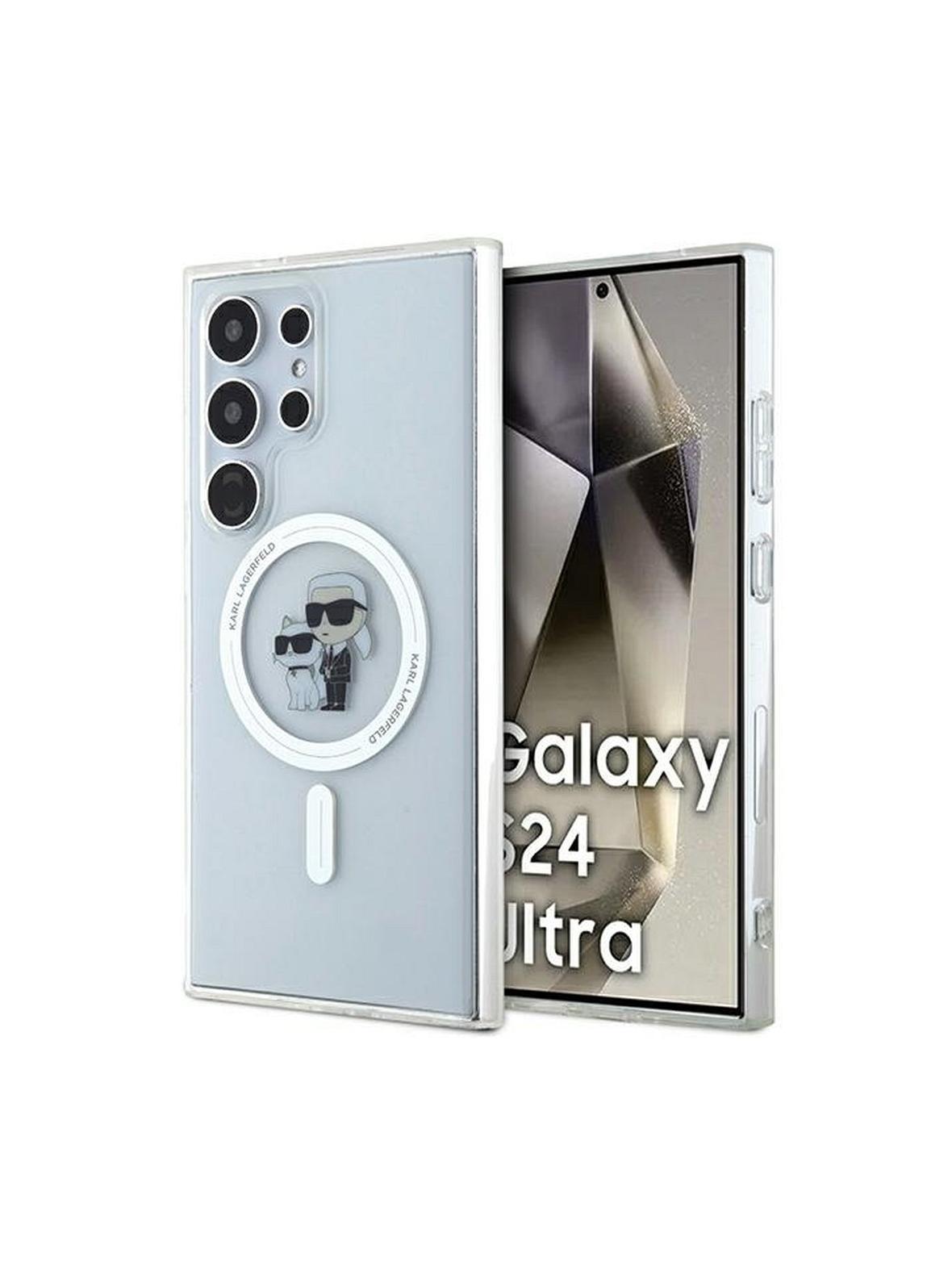 KARL LAGERFELD futerał do SAMSUNG S24 Ultra KLHMS24LHGKCNOT (MAGSAFE IML KC) transparentny