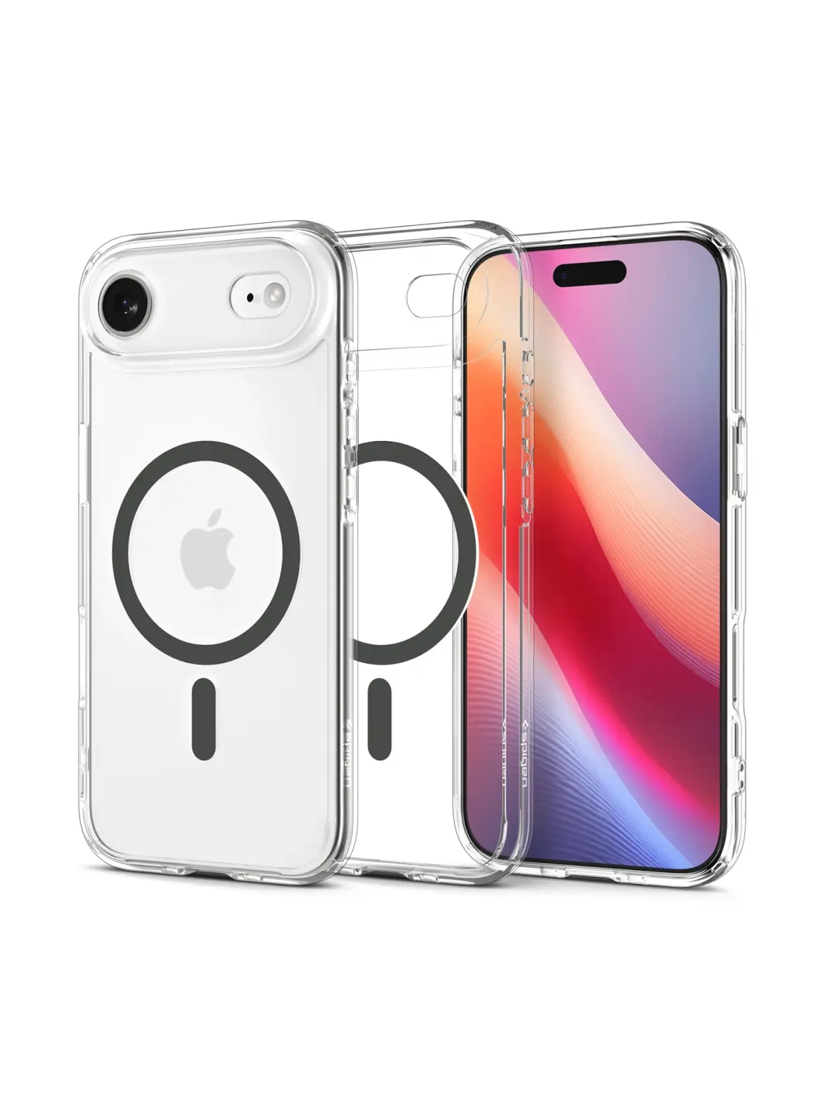 SPIGEN futerał ULTRA HYBRID MAG kompatybilny z MagSafe do IPHONE 17 Air clear graphite