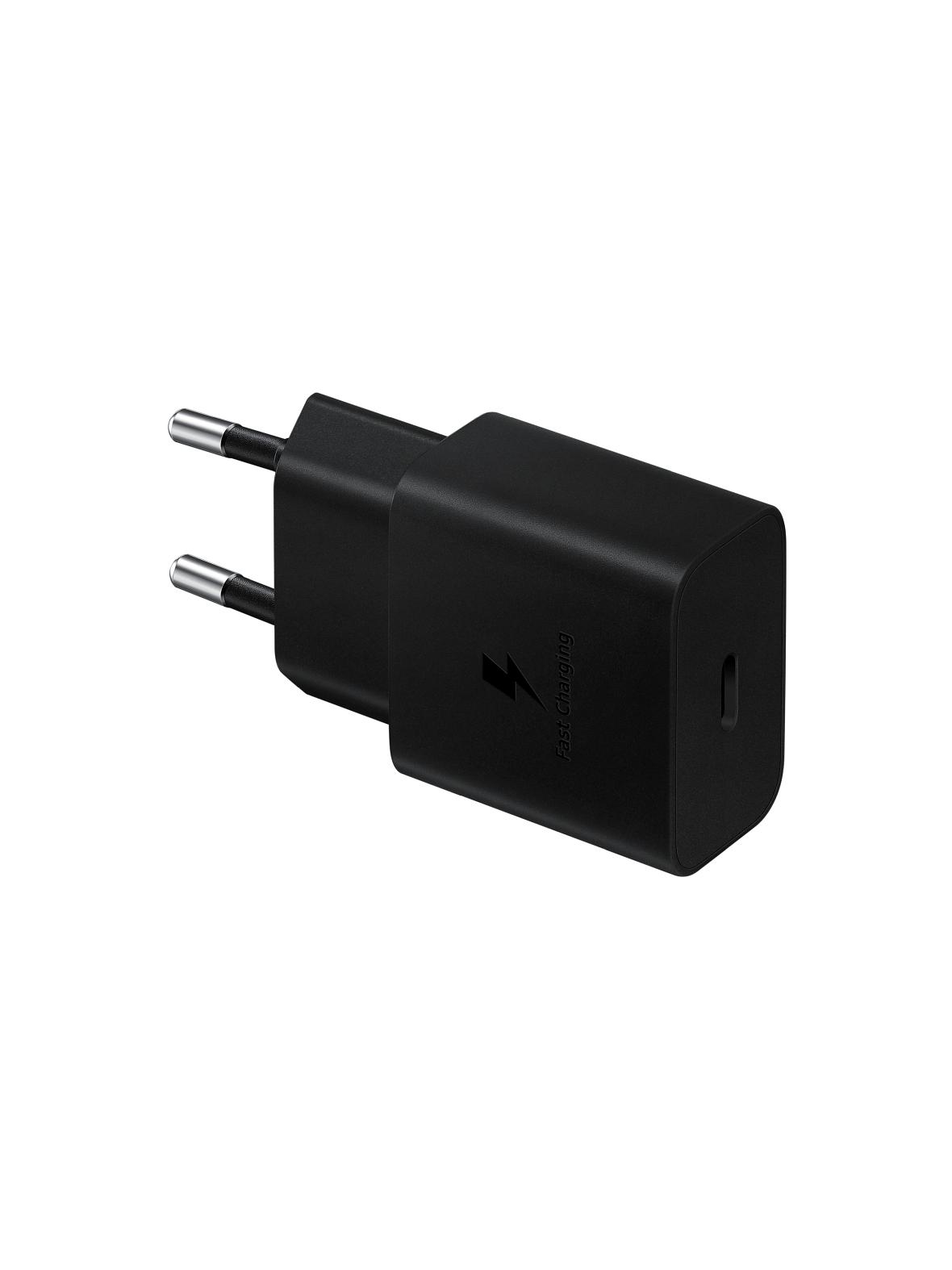 SAMSUNG oryginalna ładowarka sieciowa Typ C + kabel Typ C do Typ C PD 3A 15W EP-T1510XBEGEU czarna blister