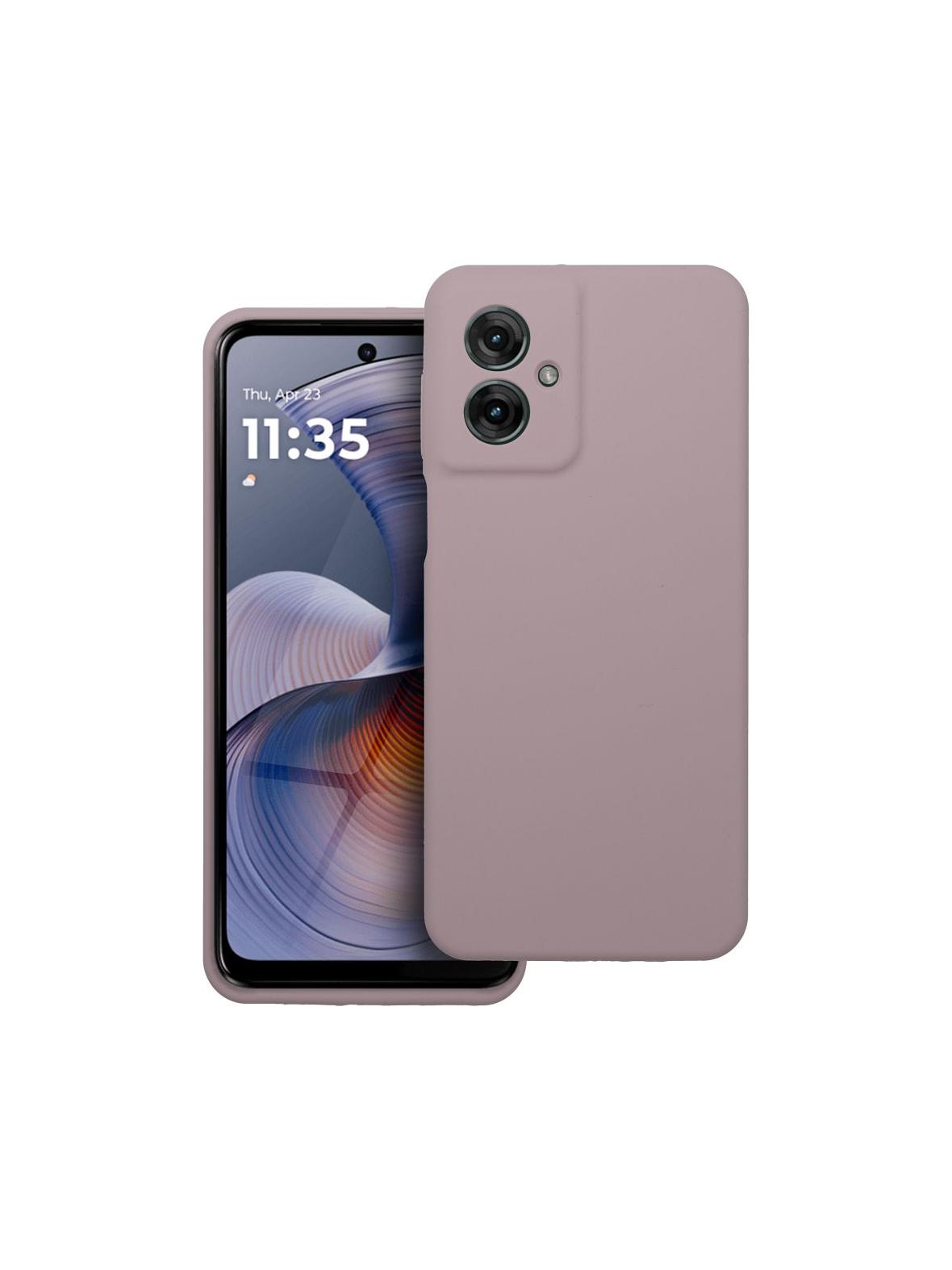 Futerał SILICONE 2mm do MOTOROLA G55 5G pudrowy róż