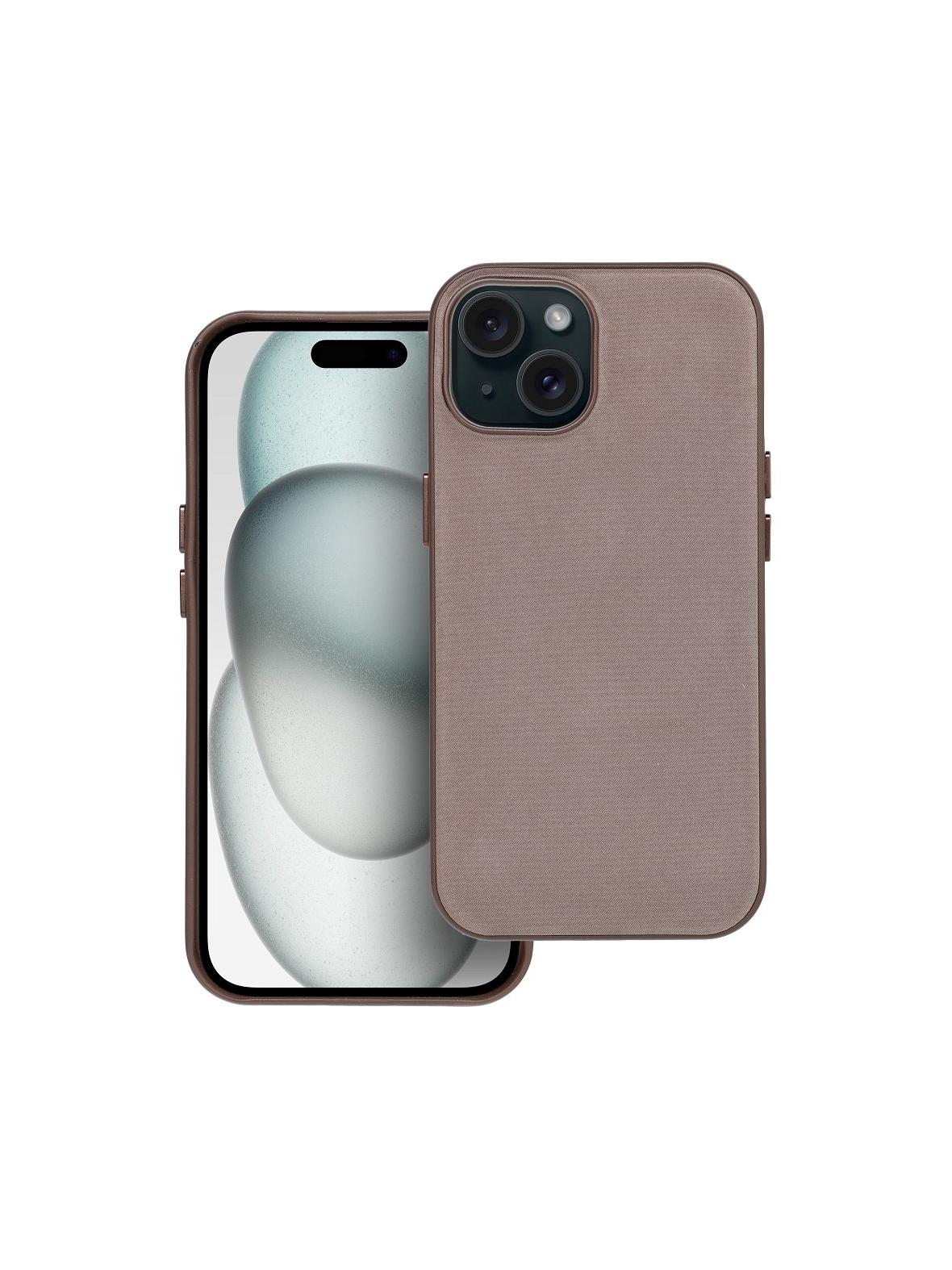 Futerał WOVEN MAG COVER kompatybilny z MagSafe do IPHONE 15 jasny brązowy