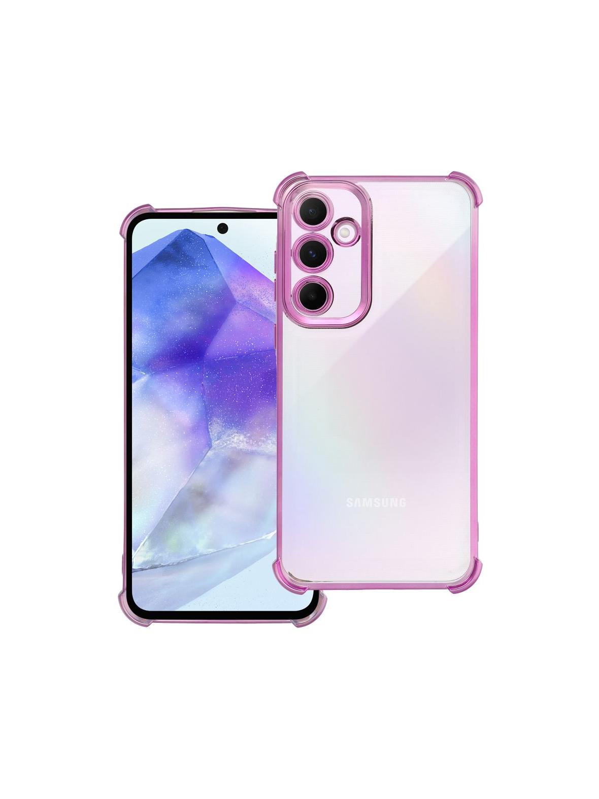 Futerał ANTISHOCK ELECTRO do SAMSUNG A55 purpurowy