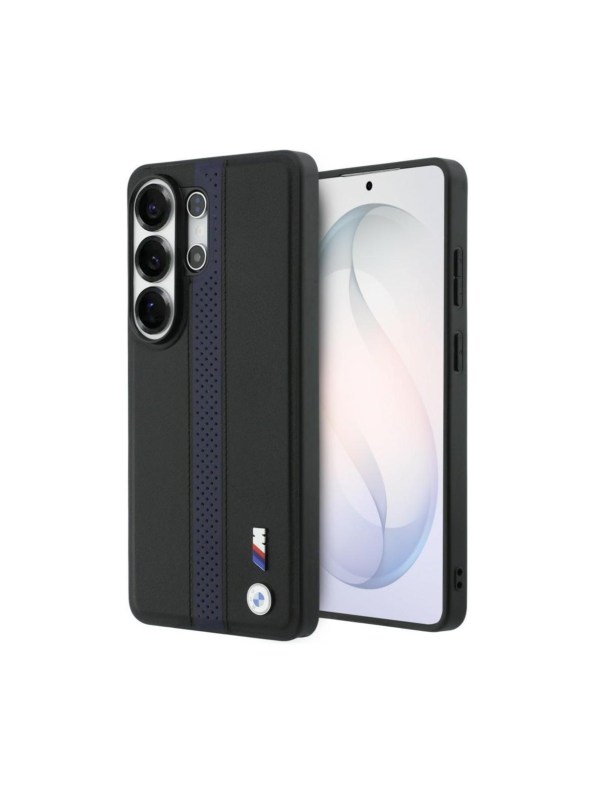 BMW futerał do SAMSUNG S26 Ultra kompatybilny z MagSafe BMHMS26L25PCPSKB (Perforated Stripe Logo) niebieski