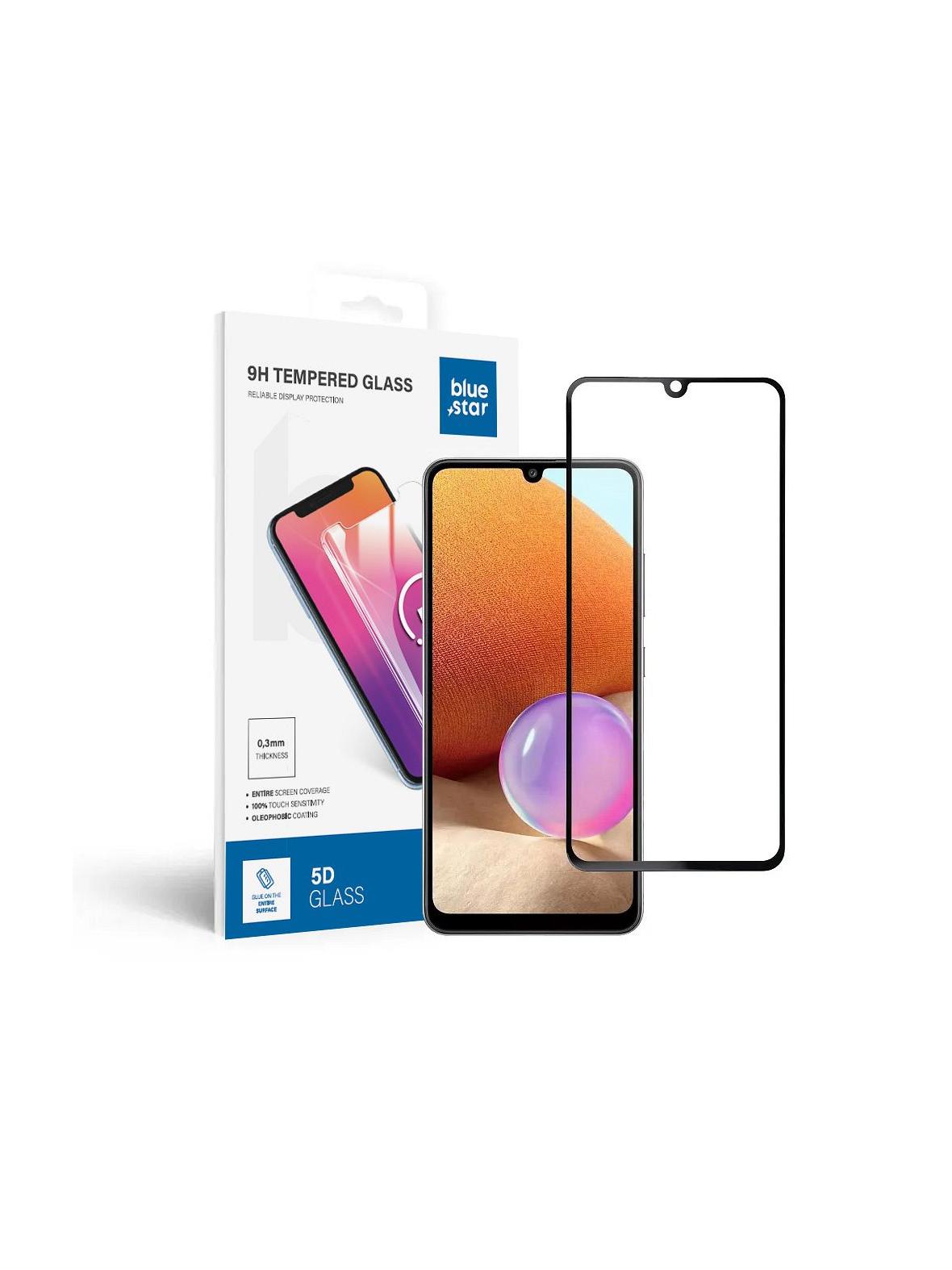 Szkło hartowane do Samsung Galaxy A32 LTE (full glue / case friendly) Blue Star 5D czarne