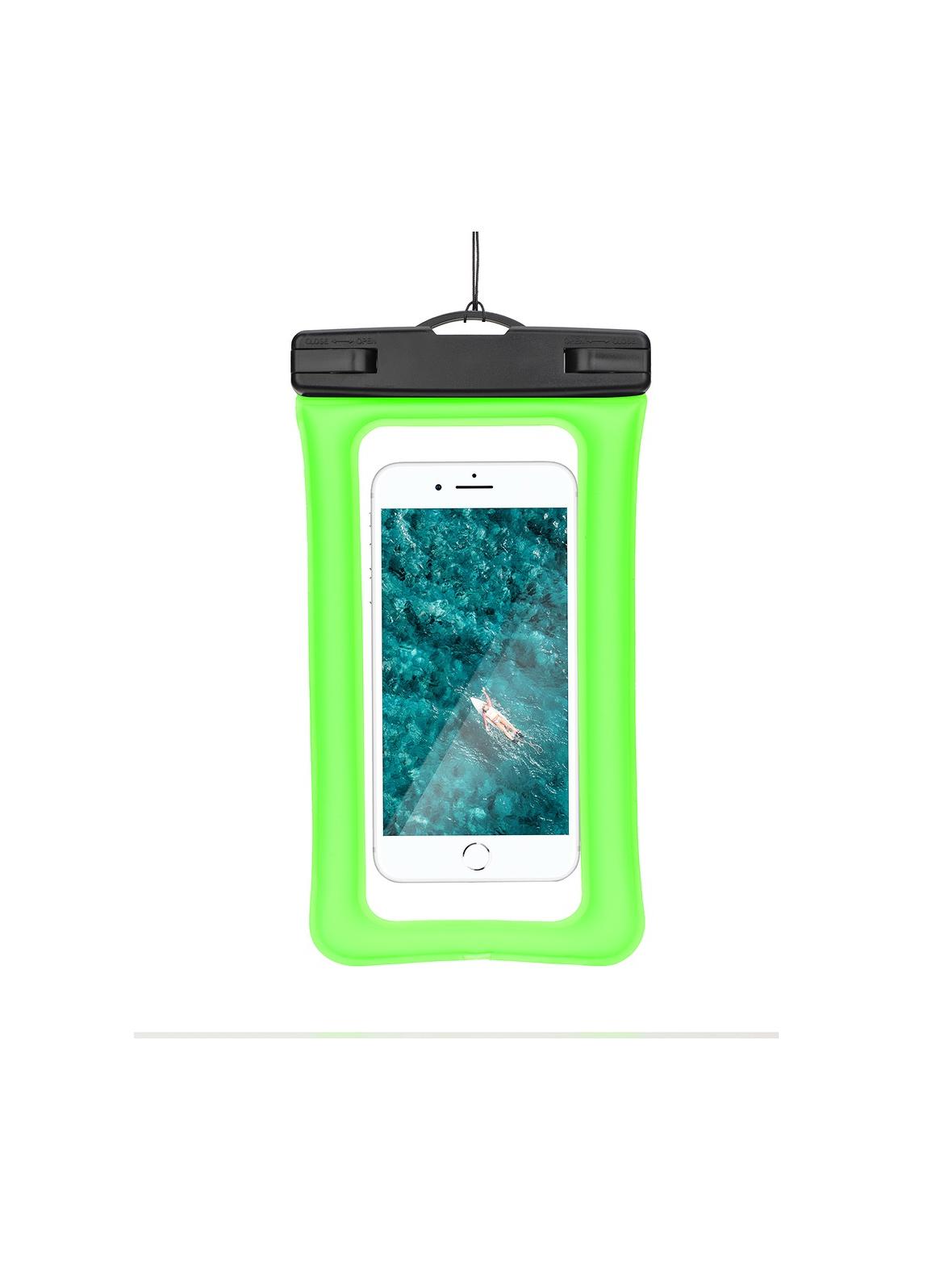 Etui wodoodporne uniwersalne z plastikowym zamknięciem AIRBAG zielone