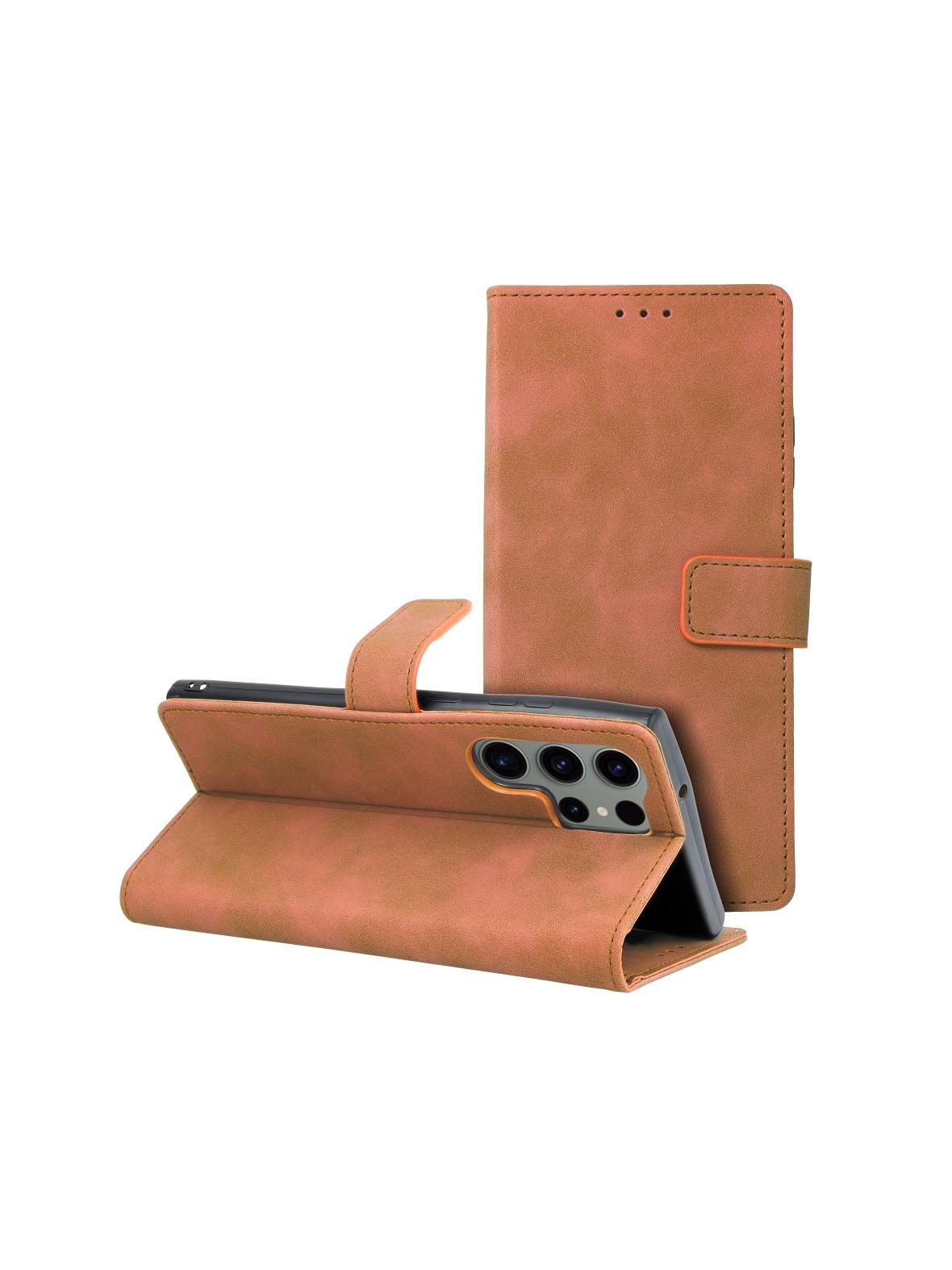 Kabura TENDER Book do SAMSUNG S23 Ultra brązowy