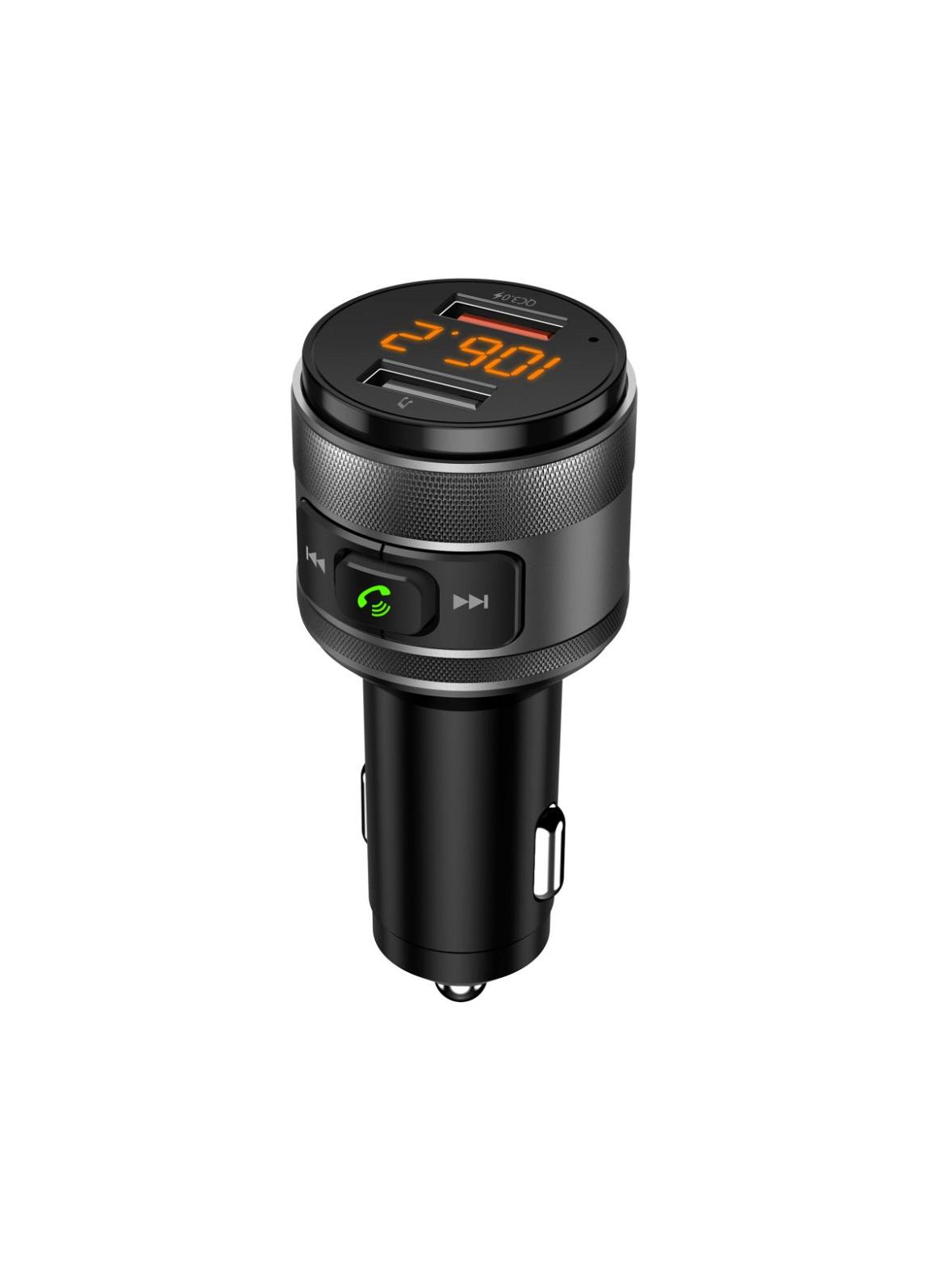 ART transmiter FM bluetooth 5.0 + 2 x USB A QC3.0 FM-57 czarny