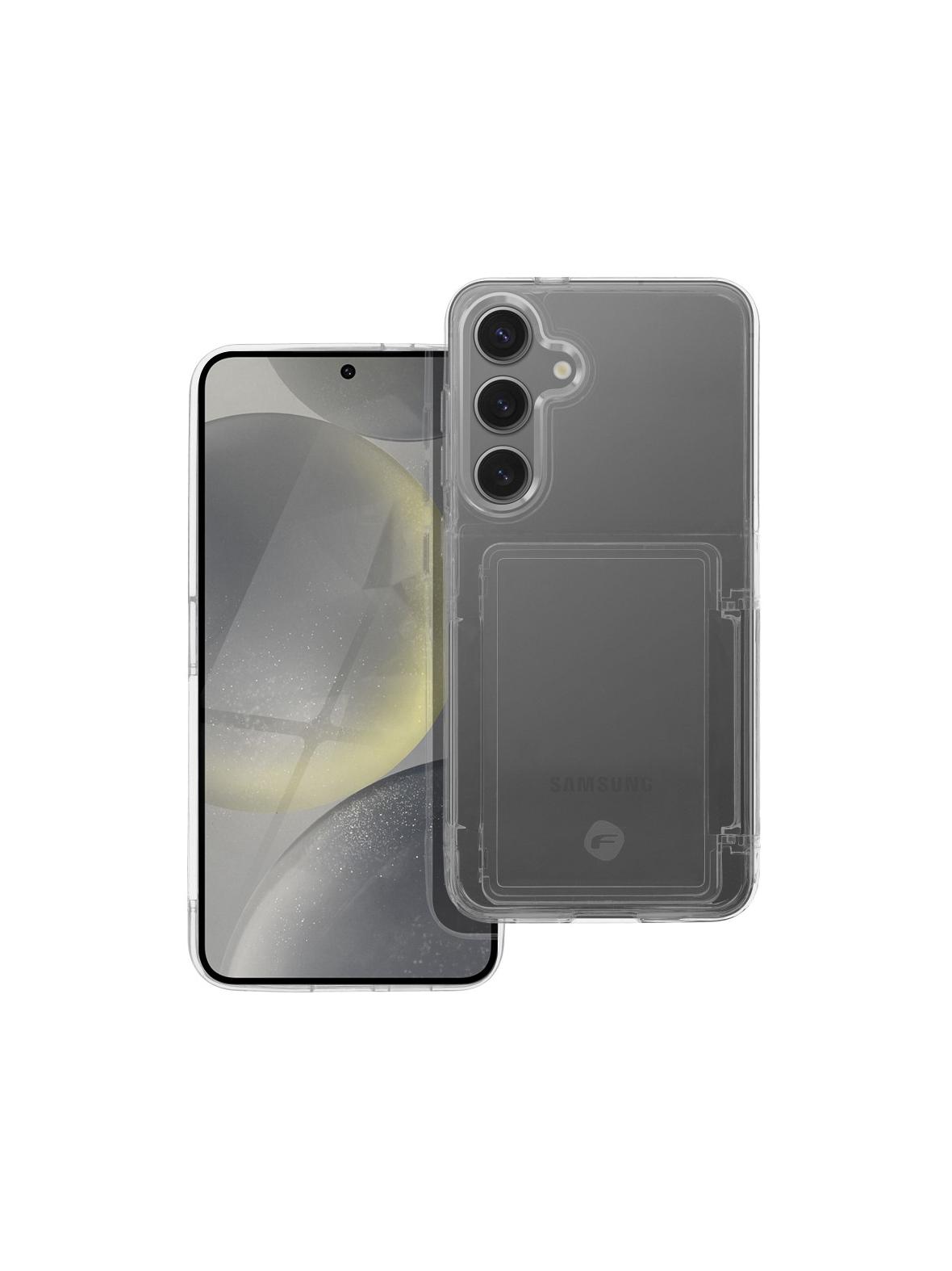Etui na Samsung S24 PLUS Forcell F-Protect Crystal Pocket transparentne