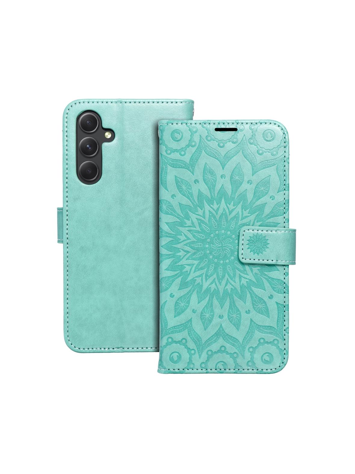 Kabura MEZZO Book do SAMSUNG A54 5G mandala zielony