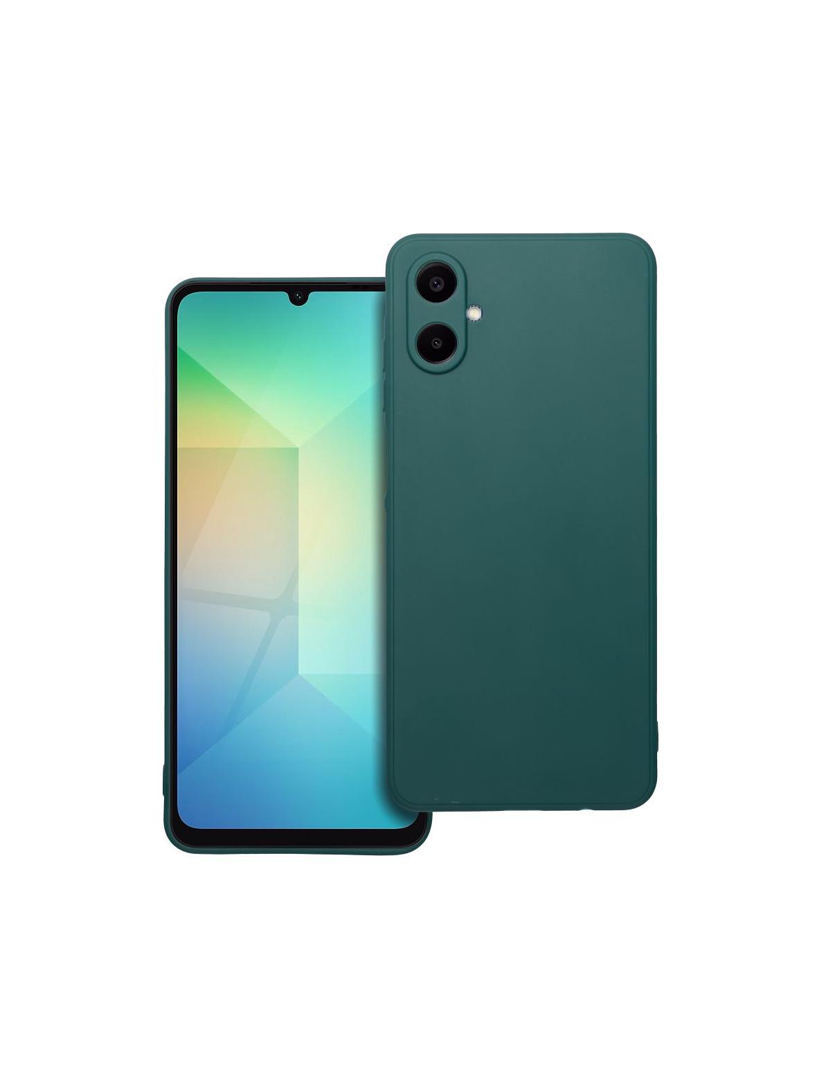 Futerał MATT do SAMSUNG A06 5G ciemnozielony