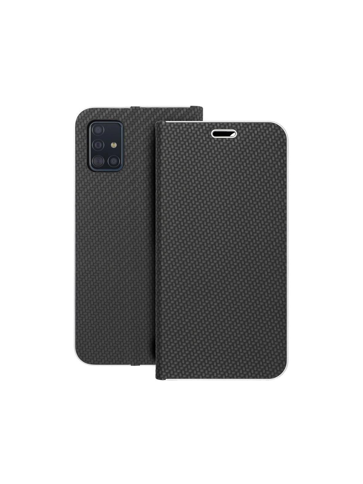 Kabura LUNA Book Carbon do SAMSUNG A51 czarny