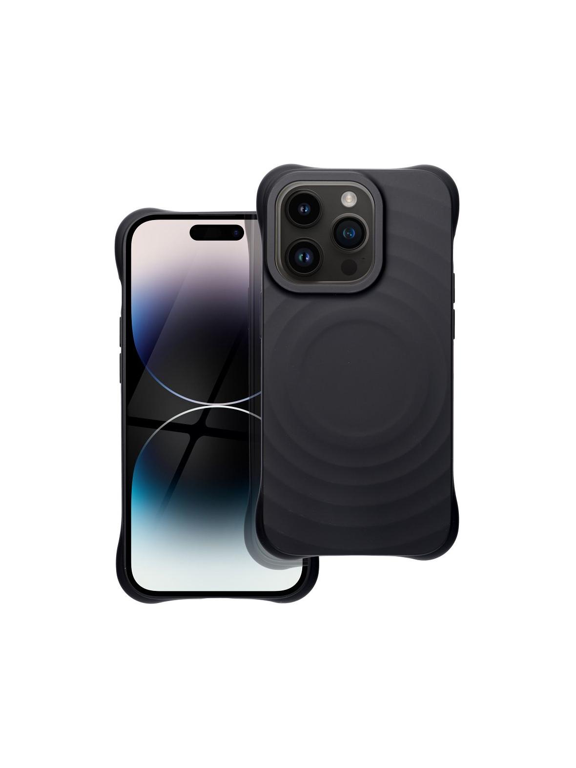 Silicone Zephyr Mag Cover kompatybilny z MagSafe do IPHONE 14 PRO czarny