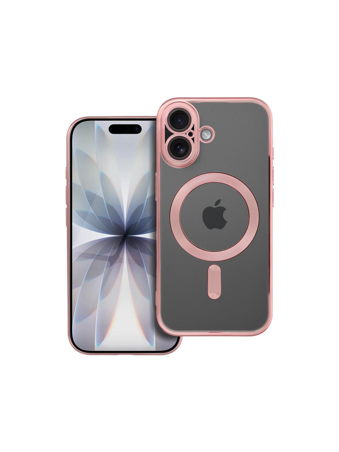 Futerał ELECTRO MAG COVER kompatybilny z MagSafe do IPHONE 17 złoty róż