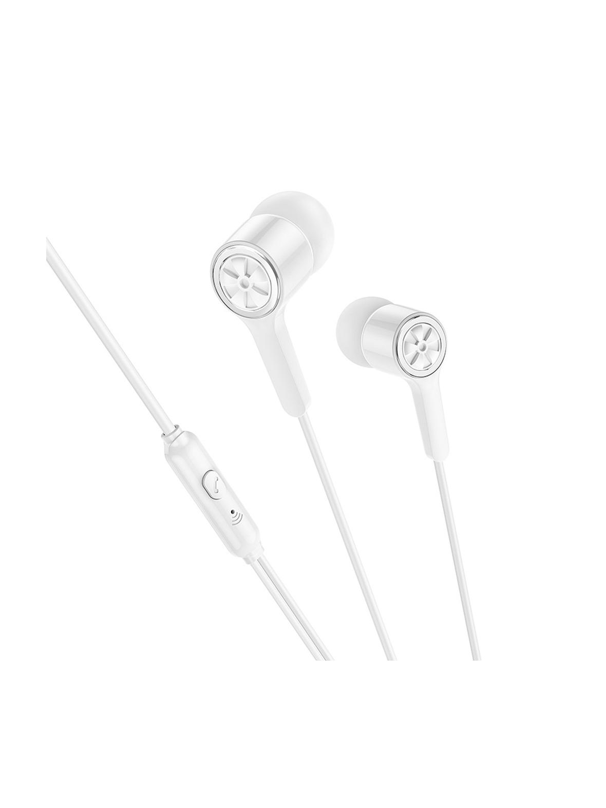 Słuchawki przewodowe douszne Jack 3,5 mm Hoco M104 białe