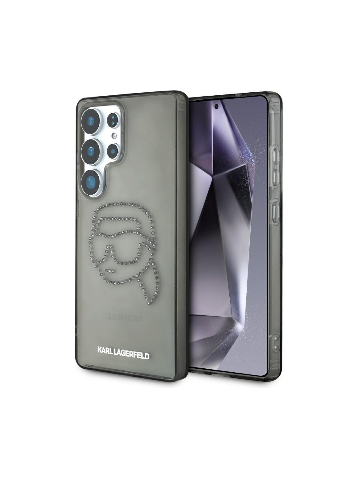 KARL LAGERFELD futerał do SAMSUNG S25 Ultra KLHCS25LHKHDCELK (IML Rhinestones K Head) czarny