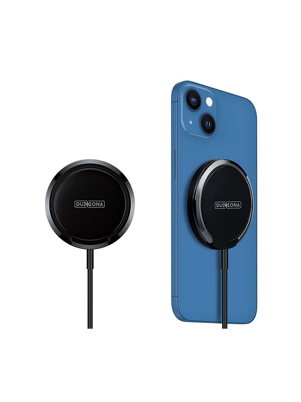 DUZZONA W1 - ładowarka indukcyjna kompatybilna z MagSafe 15W czarna