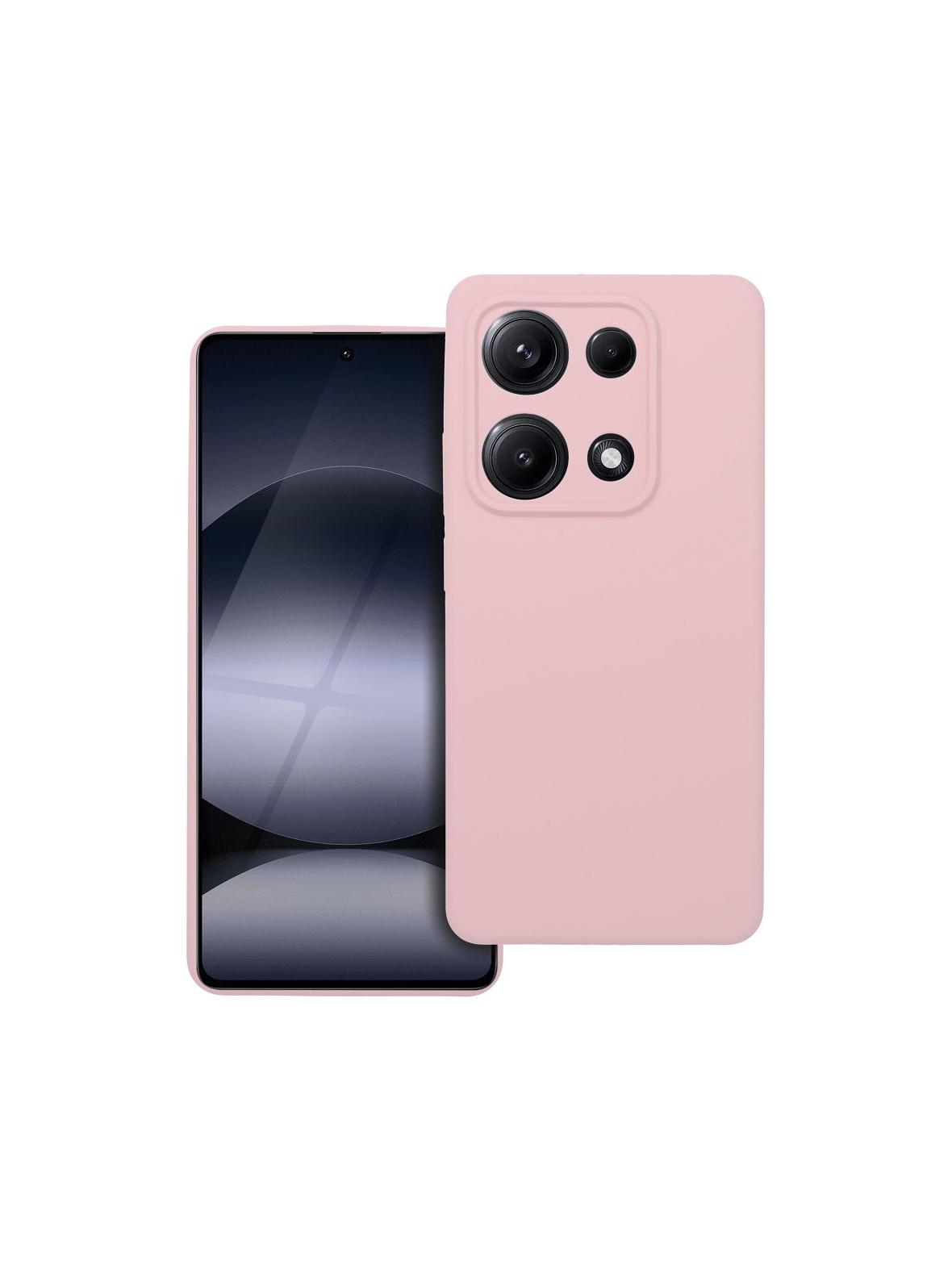 Futerał SILICONE 2mm do XIAOMI REDMI NOTE 14S pudrowy róż