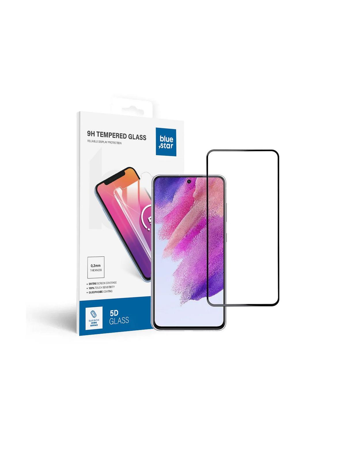 Szkło hartowane do Samsung Galaxy S21 FE (full glue / case friendly) Blue Star 5D czarne