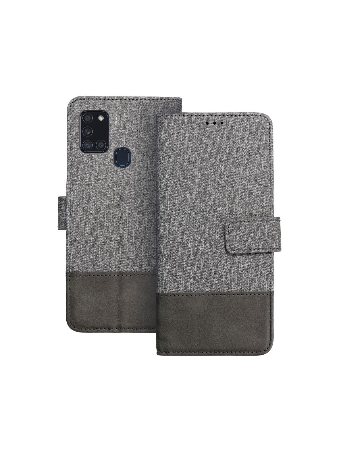 Kabura GOMMA Book do SAMSUNG A21s szary