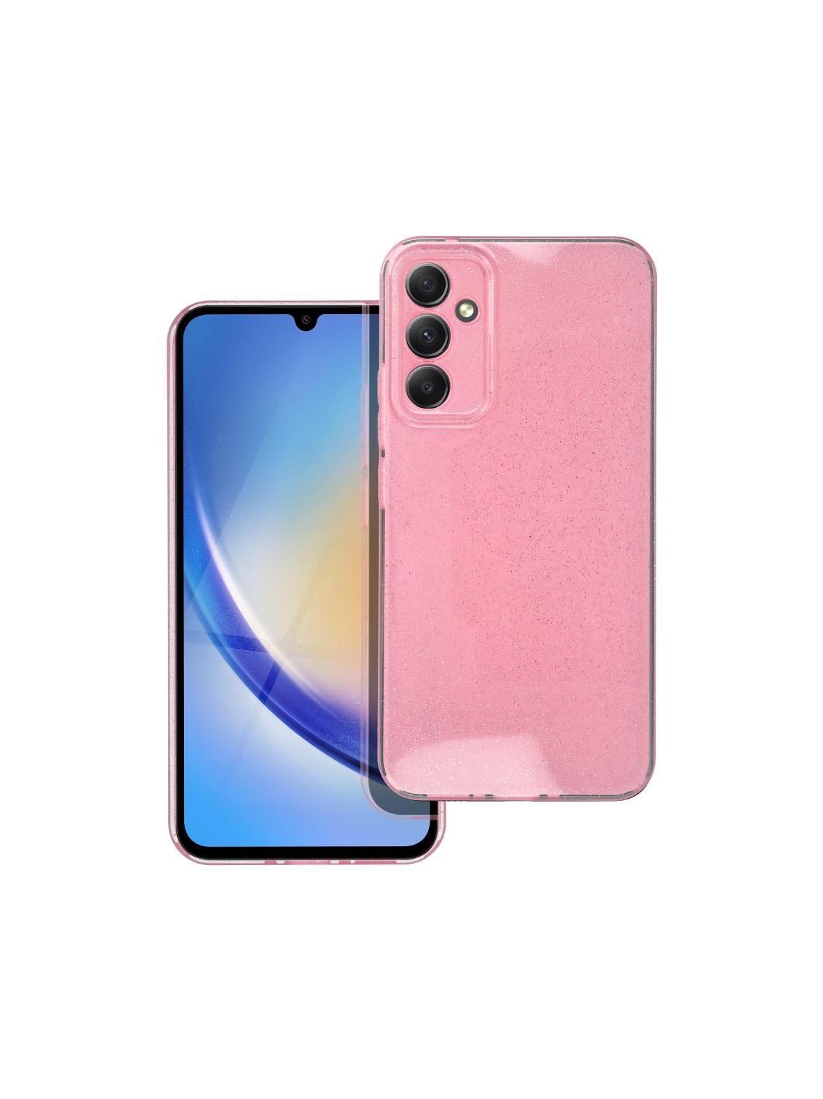 Futerał CLEAR CASE 2 mm BLINK do SAMSUNG A34 5G różowy
