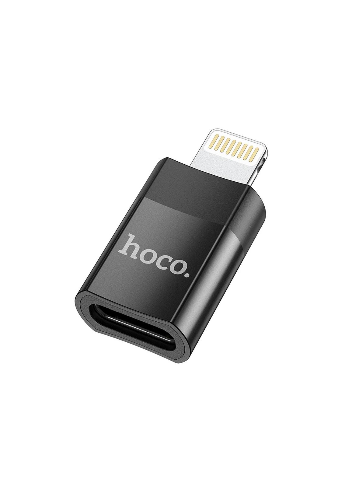Adapter USB C do Lightning Hoco UA17 czarny