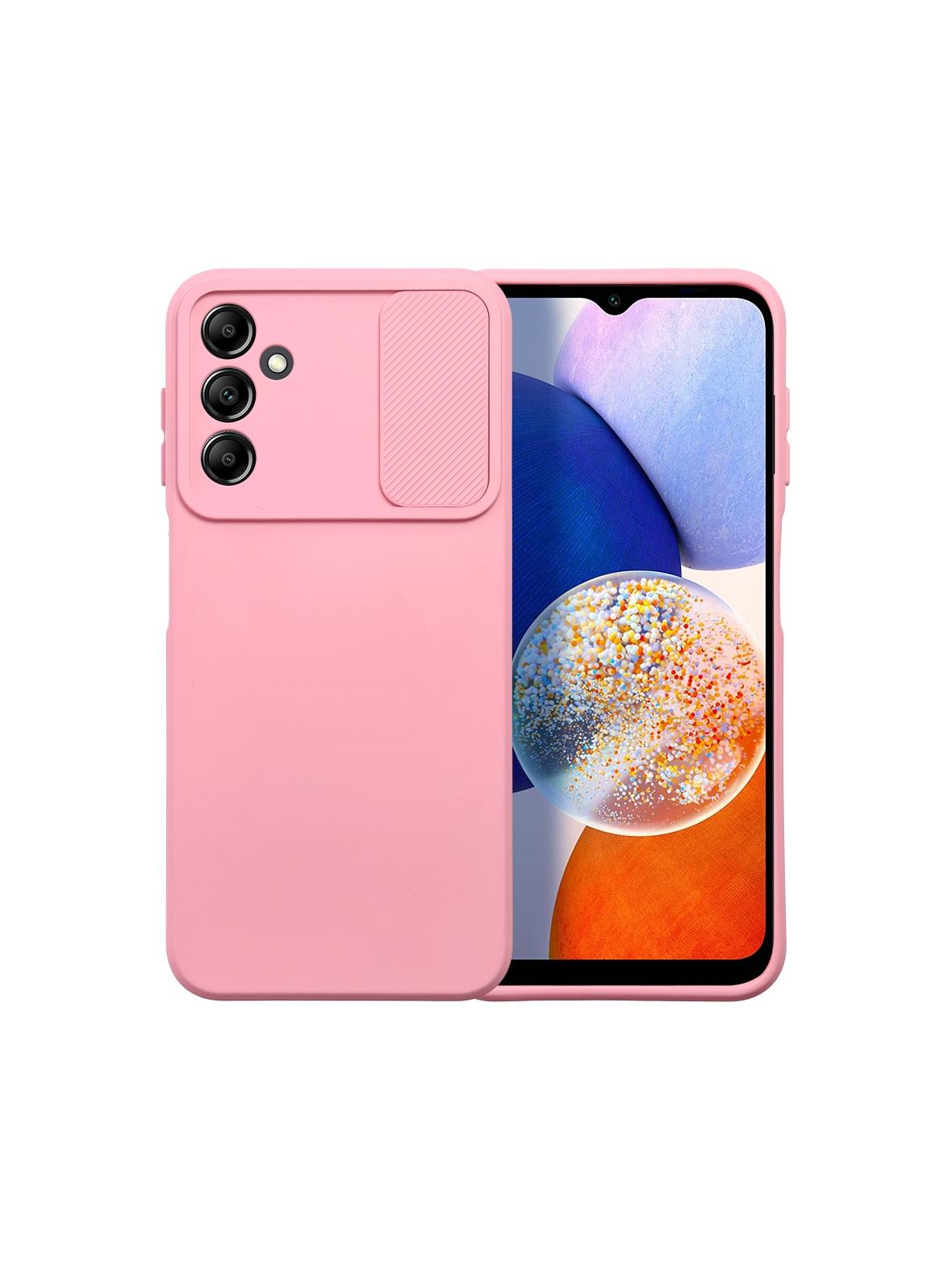 Futerał SLIDE do SAMSUNG A14 5G / A14 4G jasnoróżowy