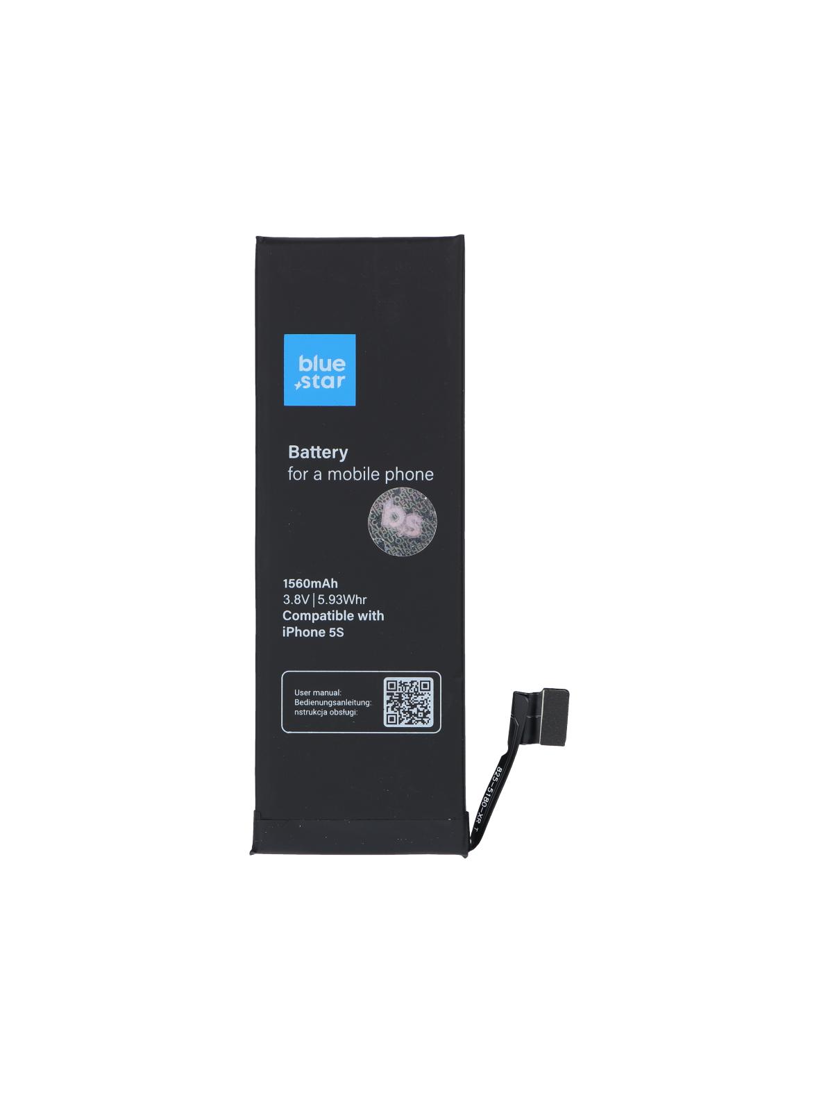 Bateria do iPhone 5S 1560 mAh Blue Star HQ
