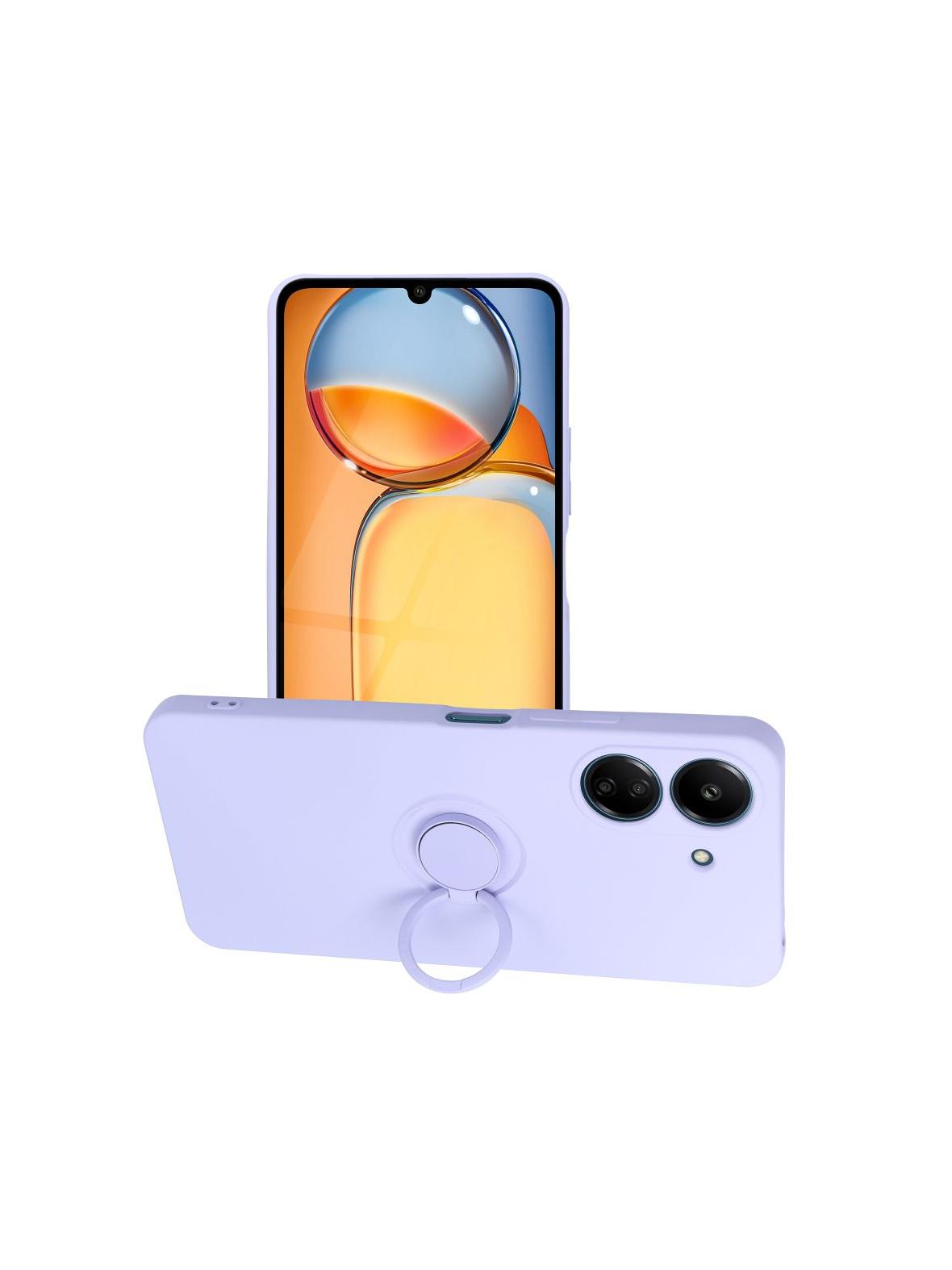 Futerał SILICONE RING do XIAOMI Redmi 13C / POCO C65 fioletowy