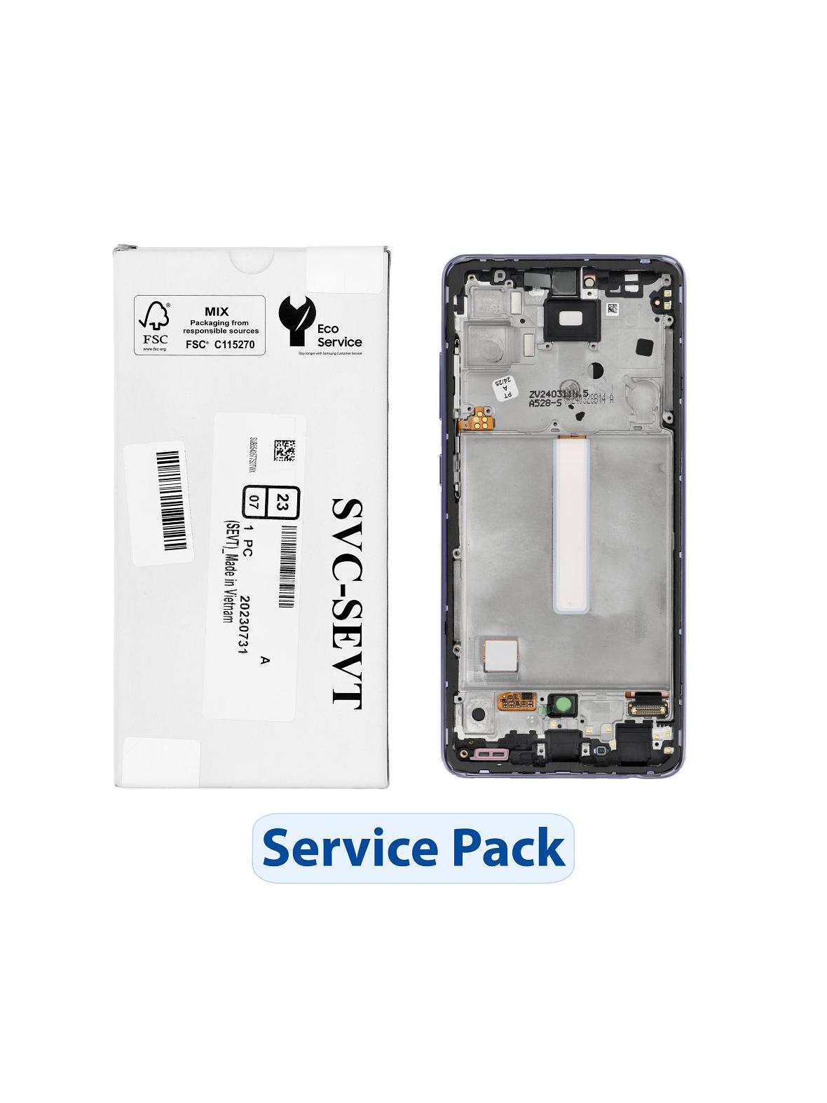 ServicePack Wyświetlacz LCD SAMSUNG  A52S 5G A528B GH82-26861C Purple