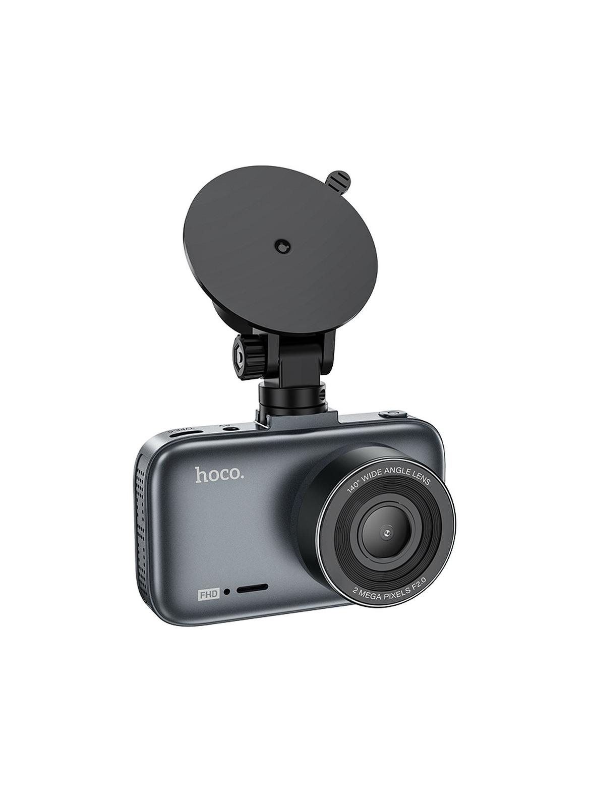 Kamera samochodowa Hoco z wyświetlaczem 3" 1080P/30fps DV5 stalowo szara