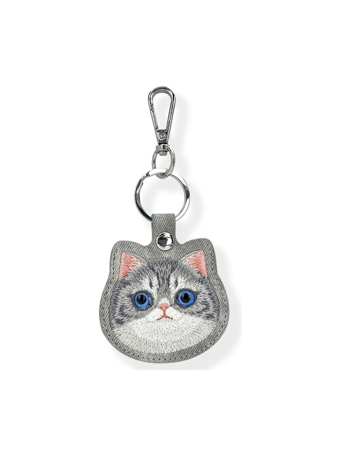 NIMMY etui na lokalizator / brelok BIG EYED PET 2.0 Cat szary