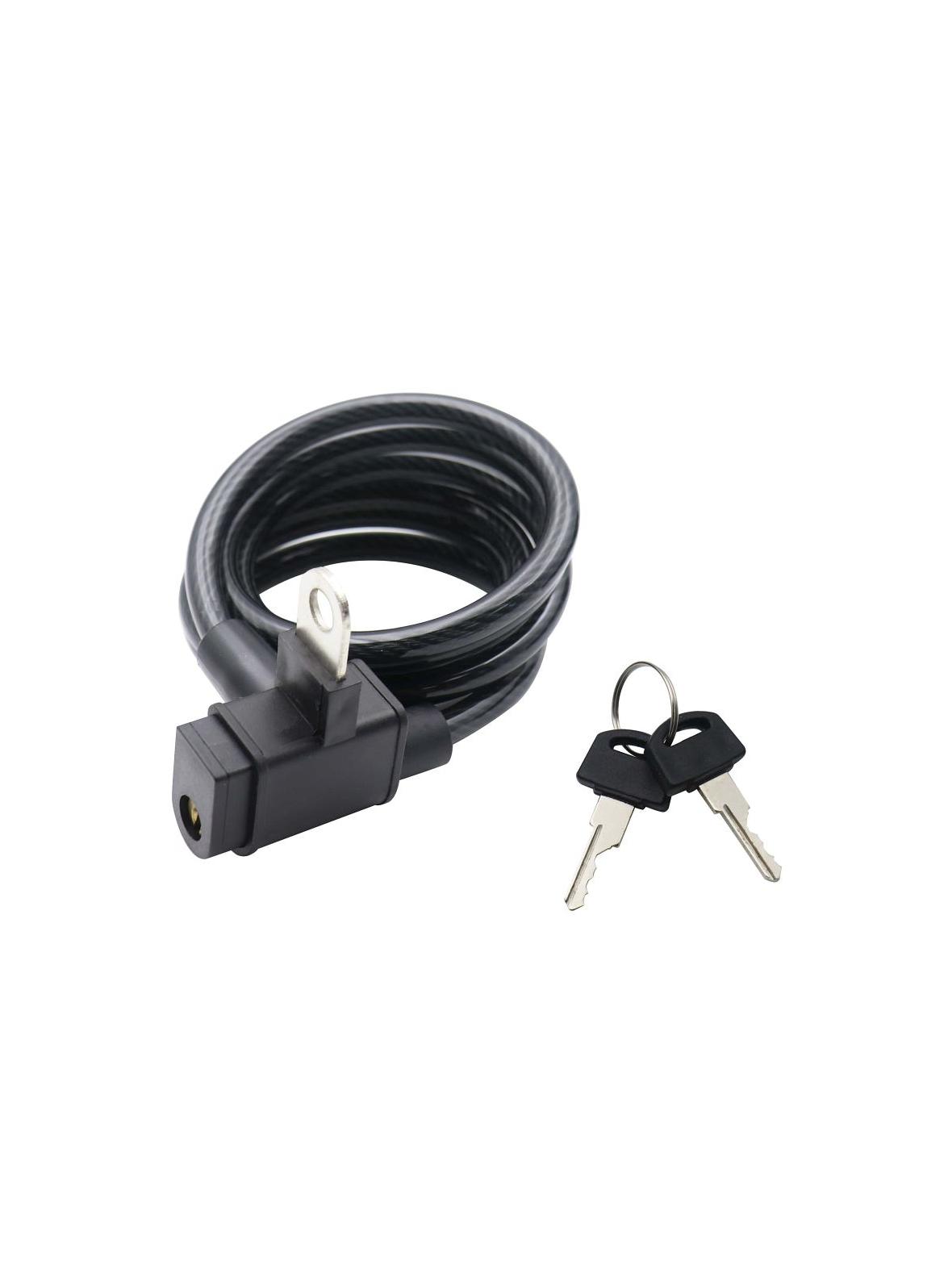 Zapięcie do roweru / hulajnogi spiralne FSBYL45301 czarne