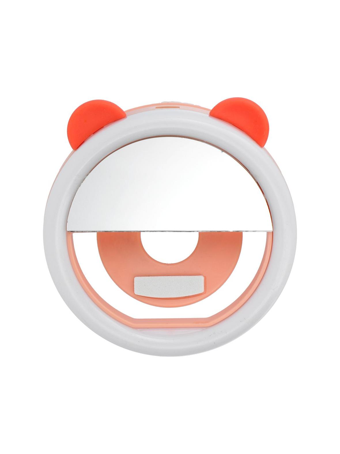 Lampa LED Ring do selfie na telefon RK12 pomarańcz miś