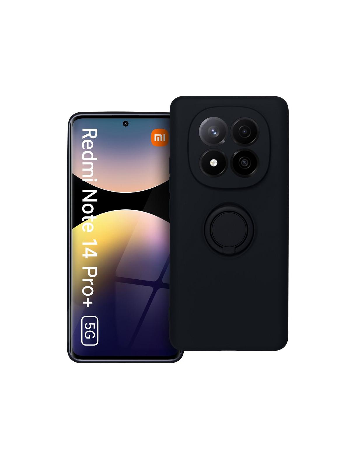 Futerał SILICONE RING do XIAOMI Redmi Note 14 Pro Plus 5G czarny