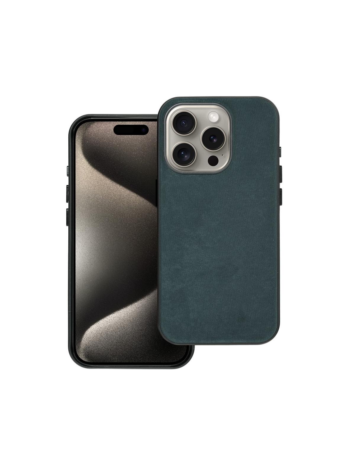 Futerał WOVEN MAG COVER kompatybilny z MagSafe do IPHONE 15 Pro zielony